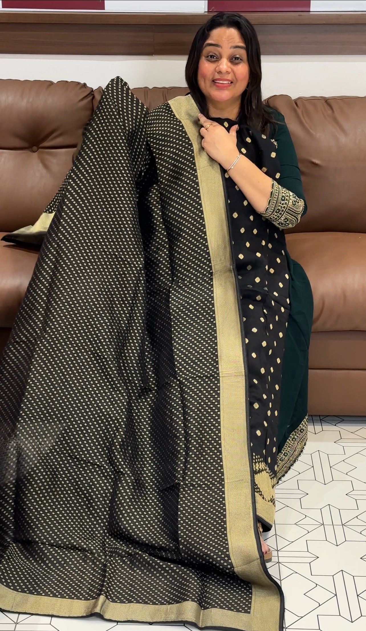 BANARASI UNSTITCHED SALWAR SUITS - IHA 27355