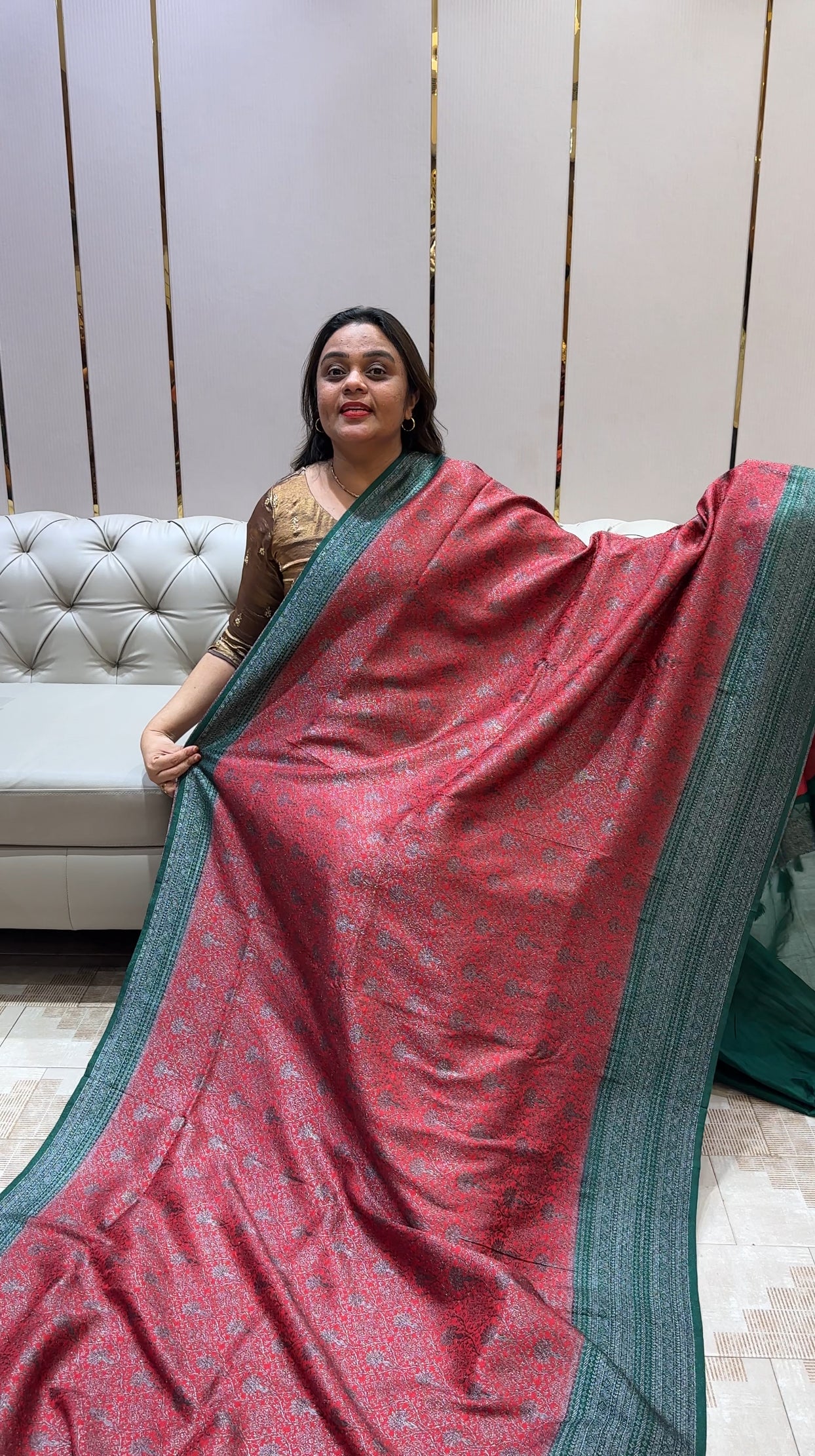 SEMI BANARASI SAREES - IHA 22736