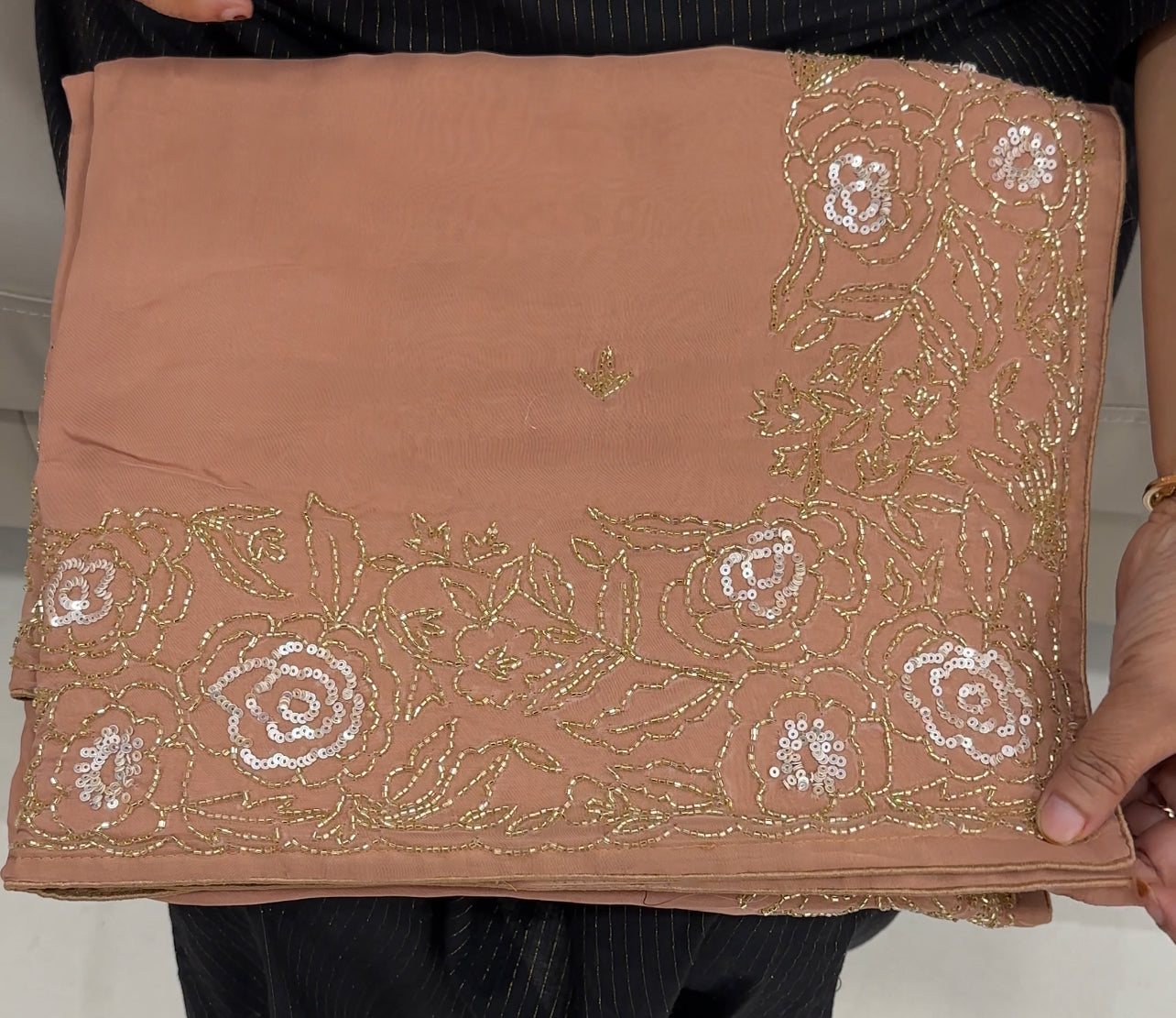 HANDWORKED ORGANZA SAREES - HA 26351