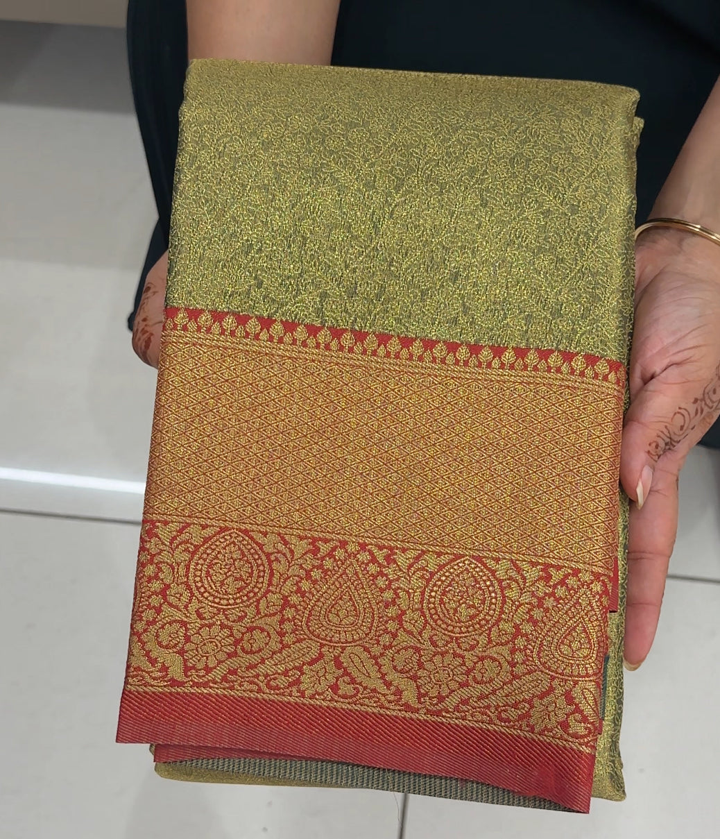 SEMI BROCADE SAREES - IHA 27423