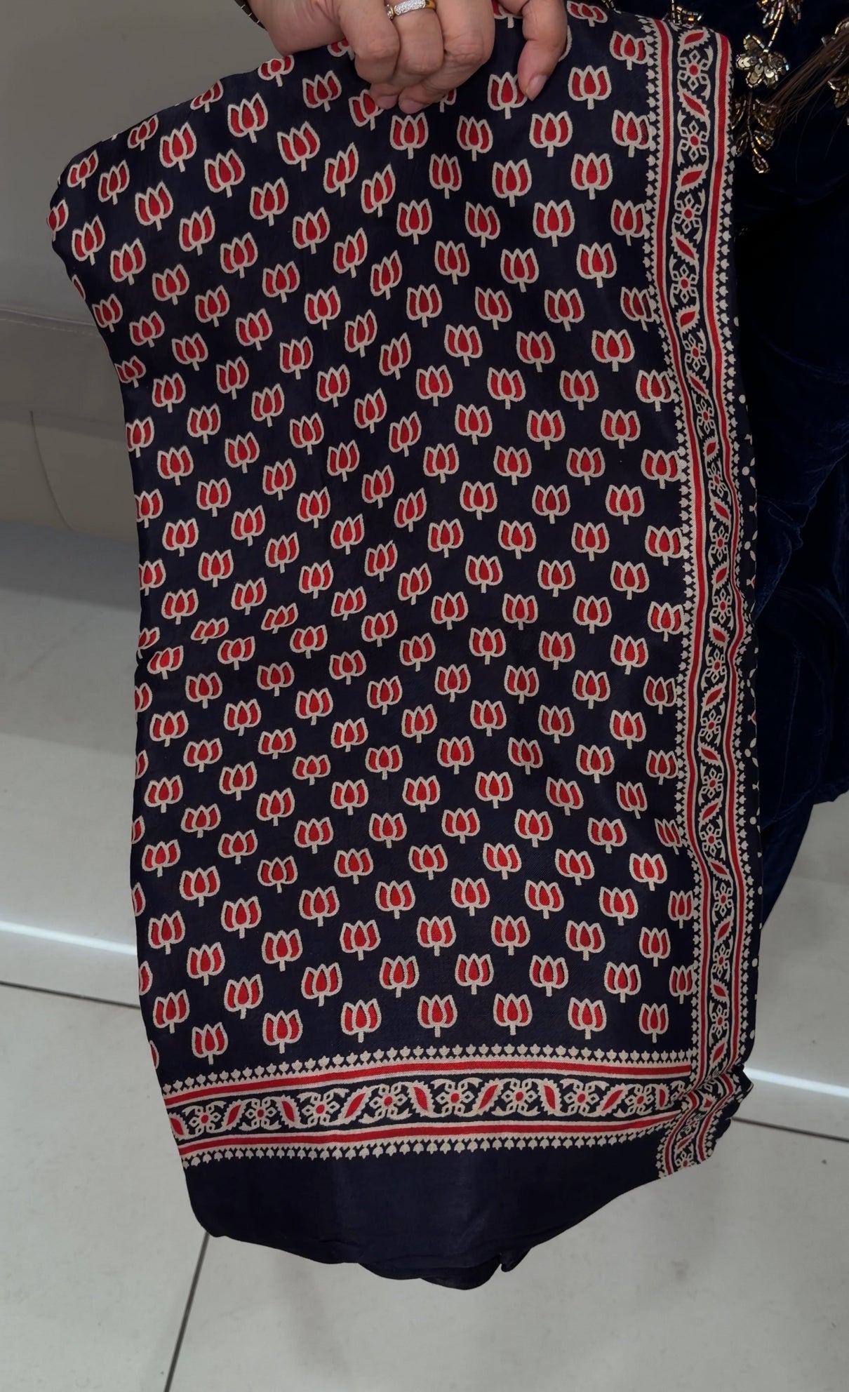 AJRAKH PRINTED SAREES - IHA 29834