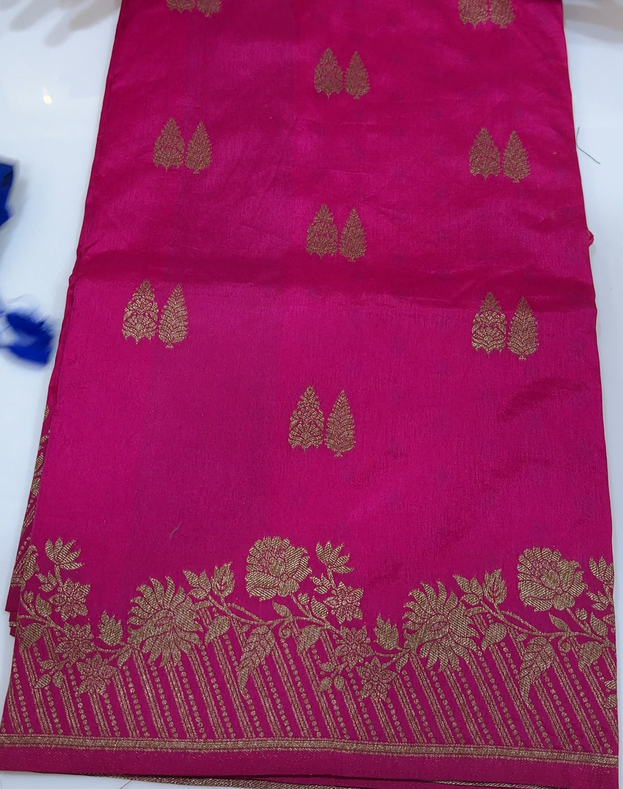 SEMI RAW MANGO SILK SAREES - IHA 21572