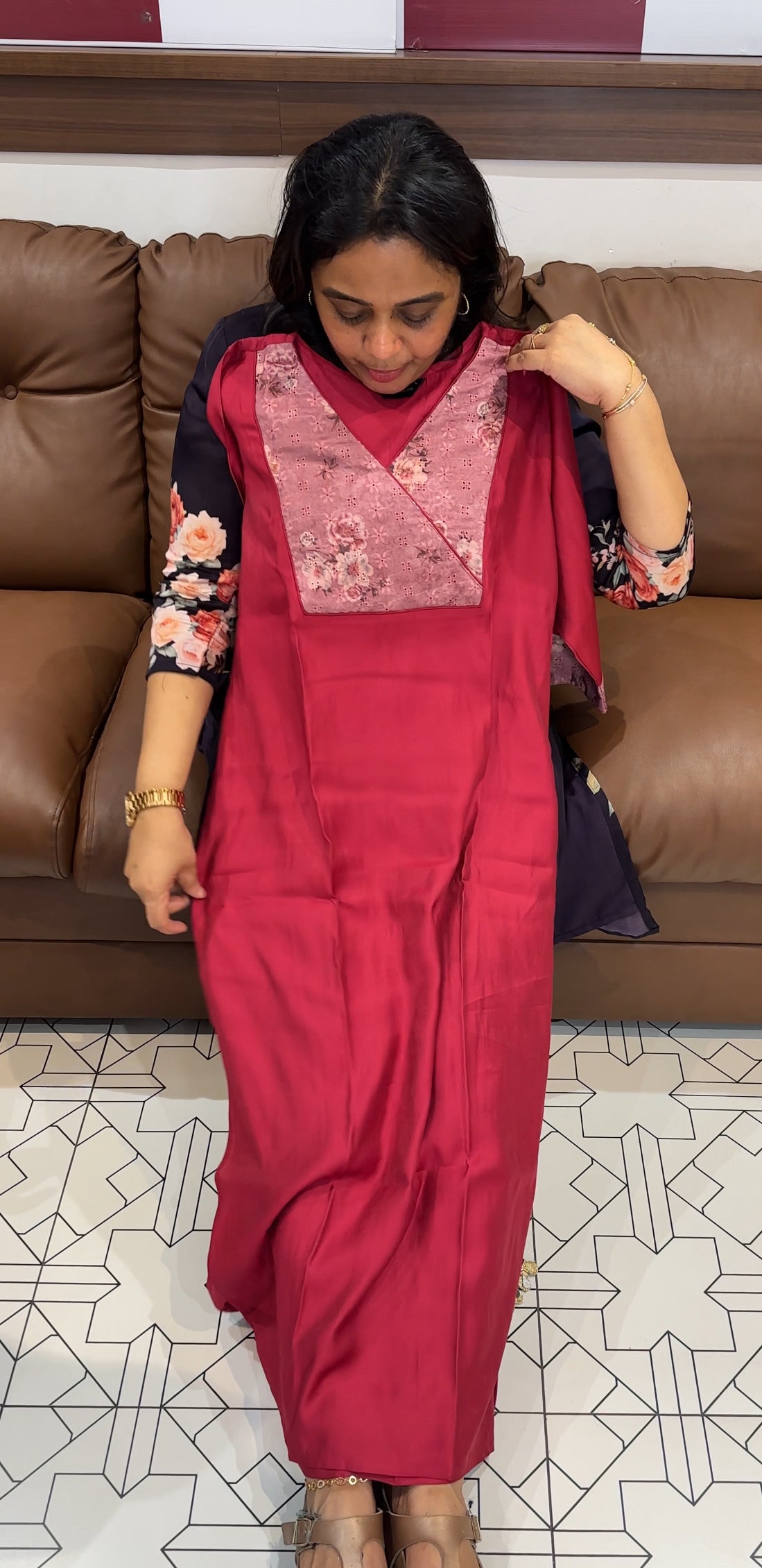 MODAL CHANDERI TOP AND BOTTOM - IHA 26587