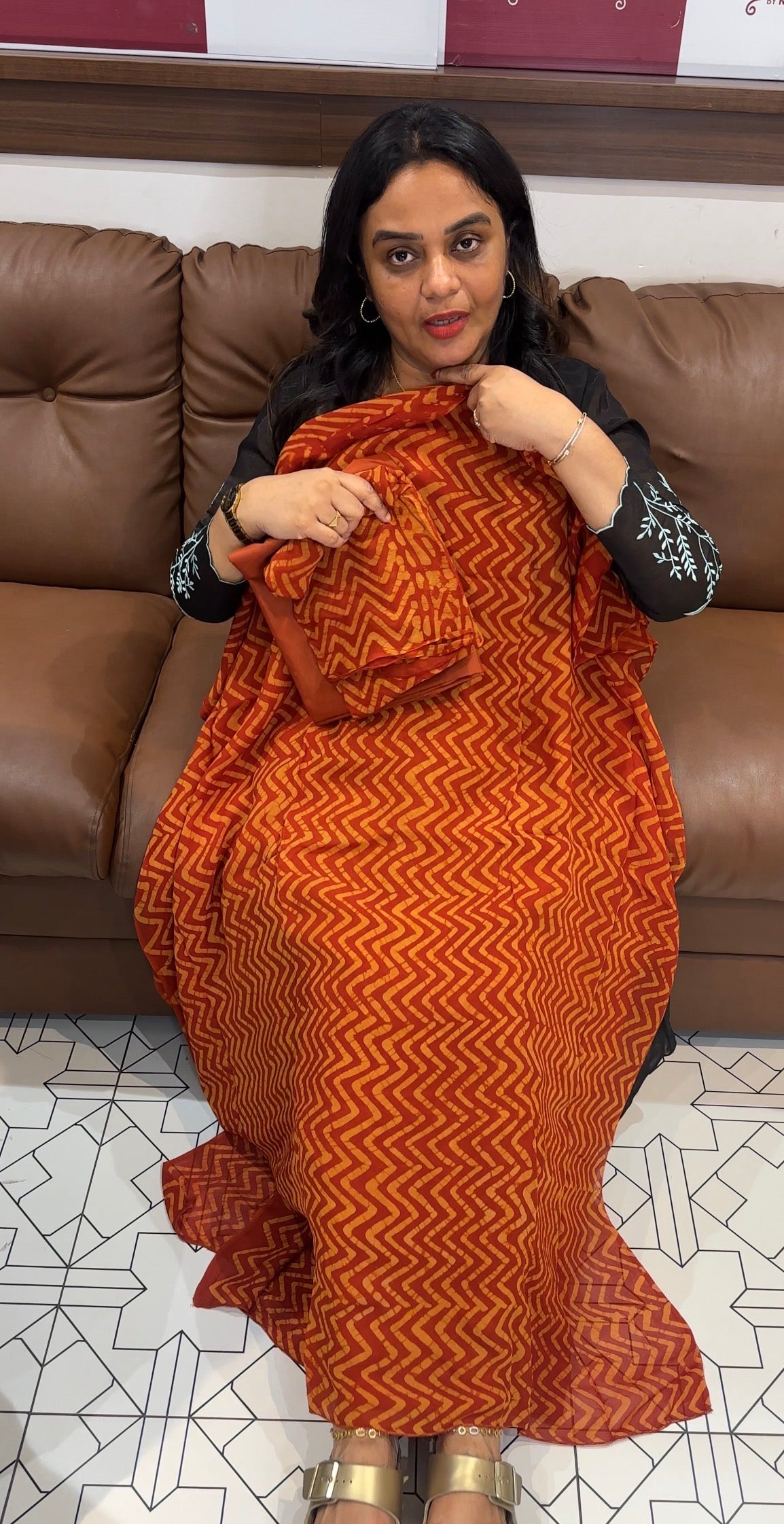 BATIK PRINTED UNSTITCHED SALWAR SUITS - IHA 31294