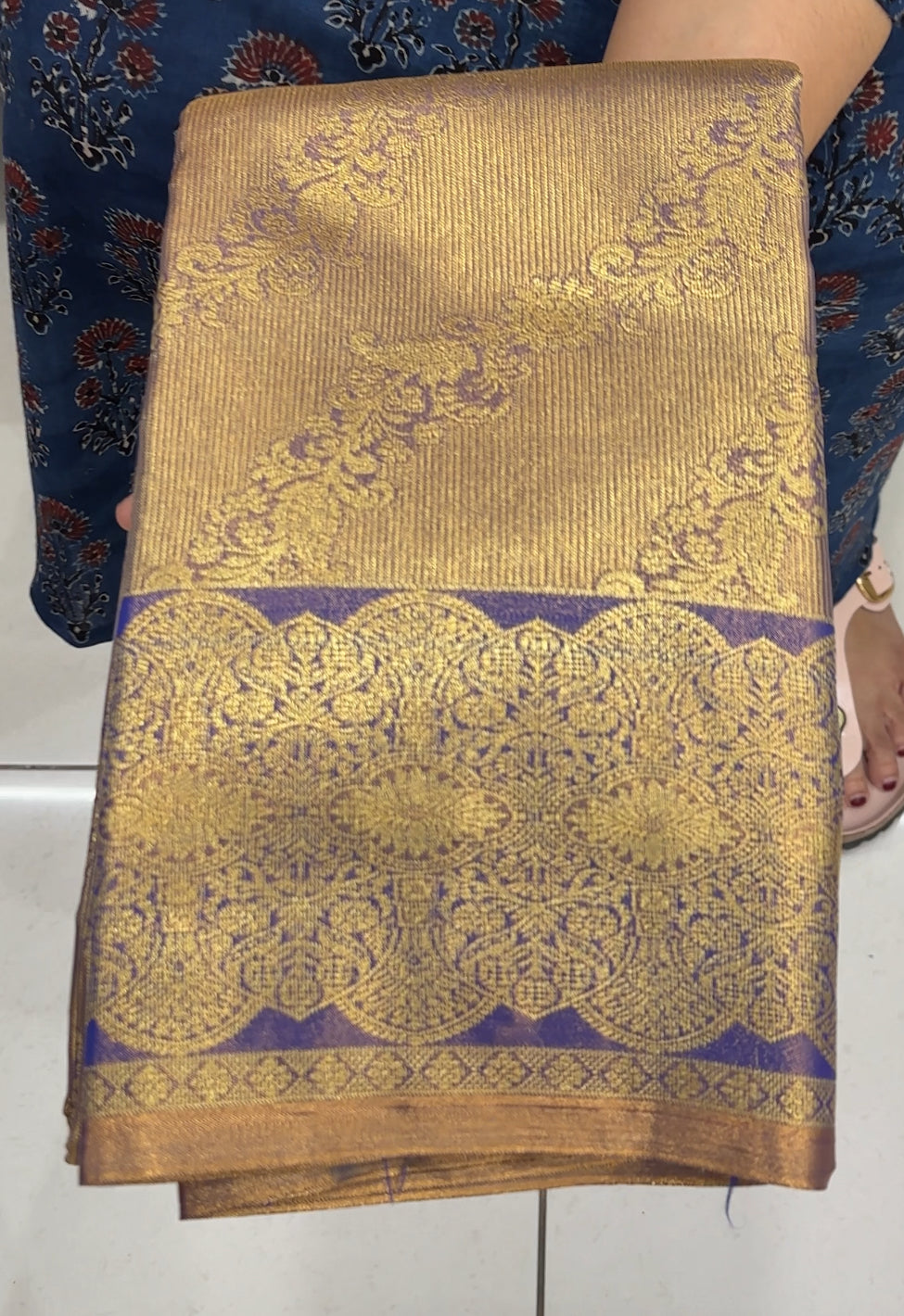 BROCADE KANCHIPURAM SILK SAREES - IHA 26936