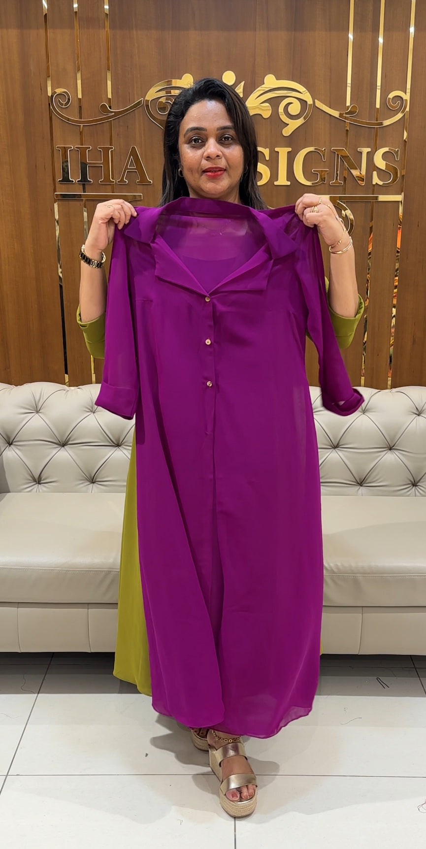IHA'S IN-HOUSE INDO WESTERN TOPS - IHA 25038