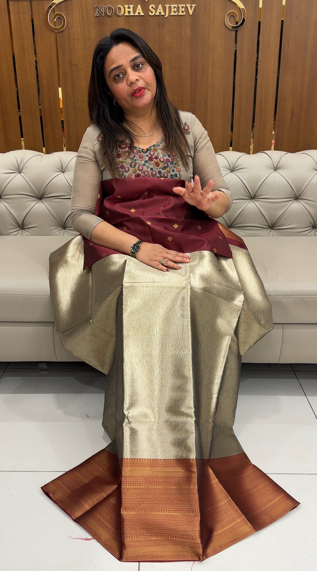 TISSUE UNSTITCHED DHVANI SETS MATERIAL - IHA 25799