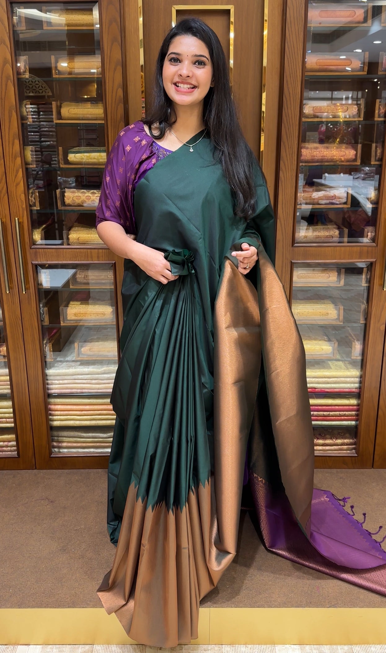 SEMI SILK SAREES - IHA 25134