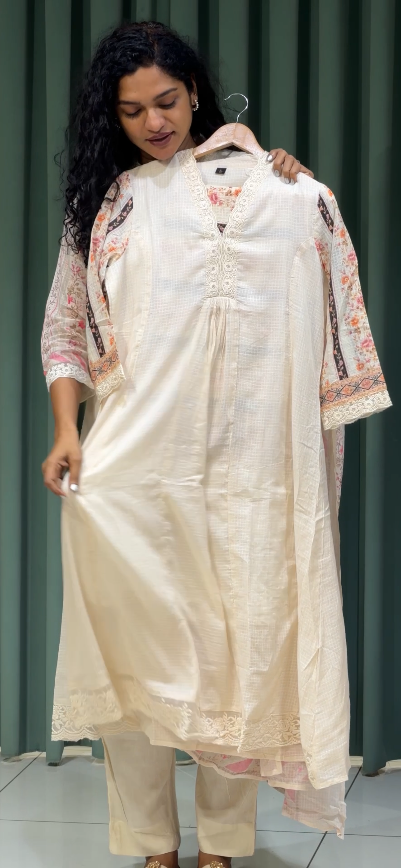 KOTA COTTON TOP, BOTTOM AND DUPATTA - IHA 33274