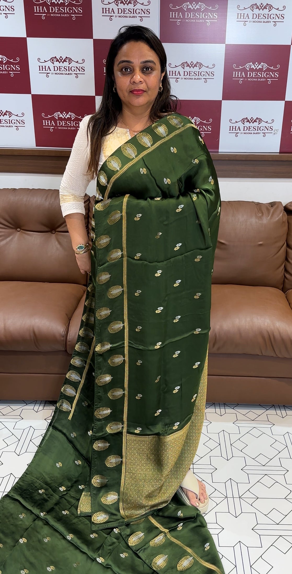 RAW MANGO SILK SAREES - IHA 24989