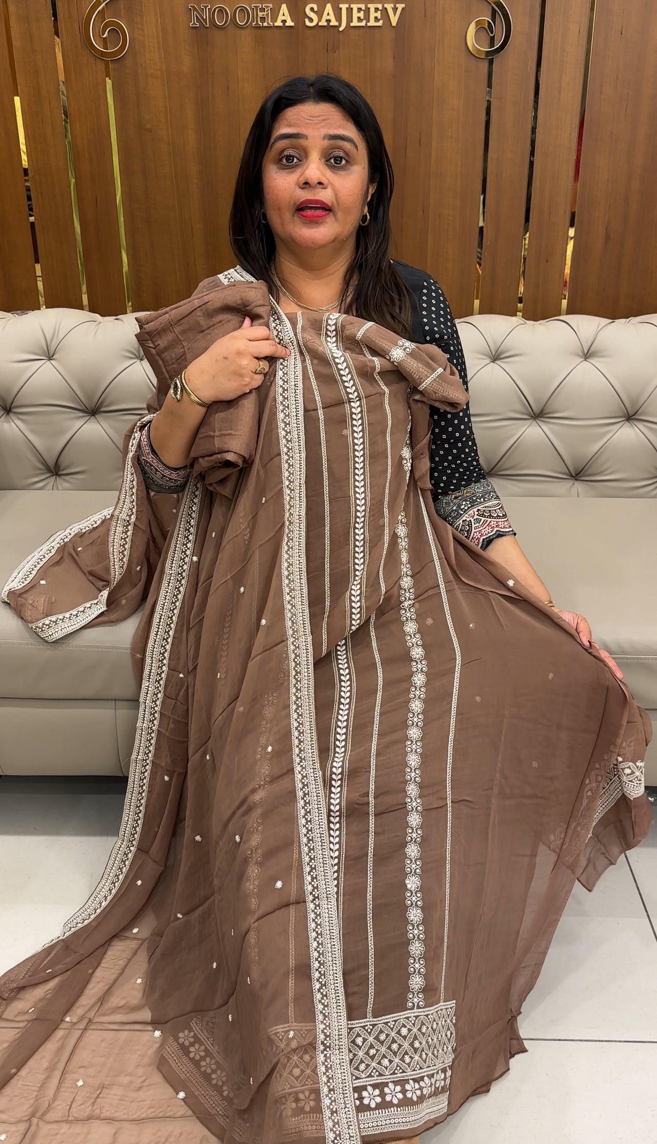 VISCOSE GEORGETTE UNSTITCHED SALWAR SUITS - IHA 25976