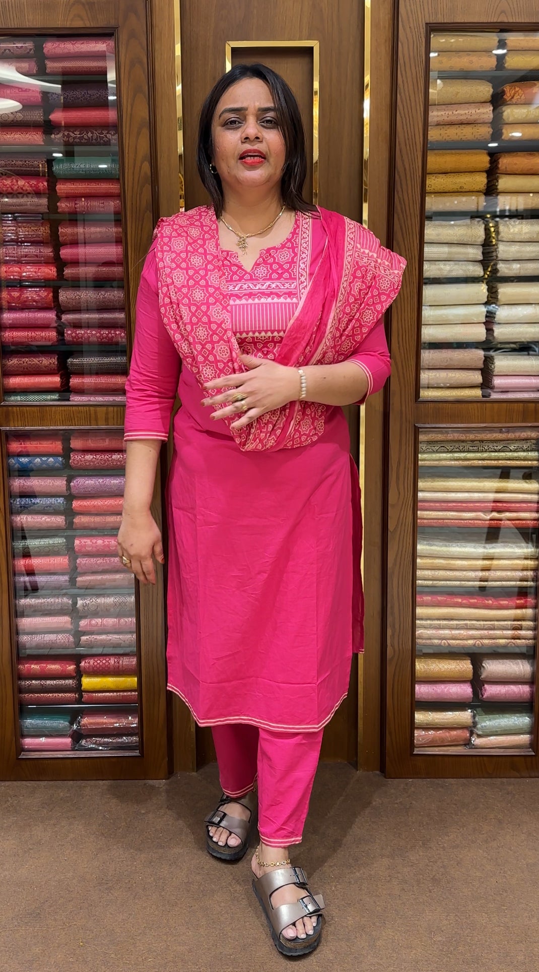 READY TO WEAR TOP, BOTTOM AND DUPATTA - IHA 22316