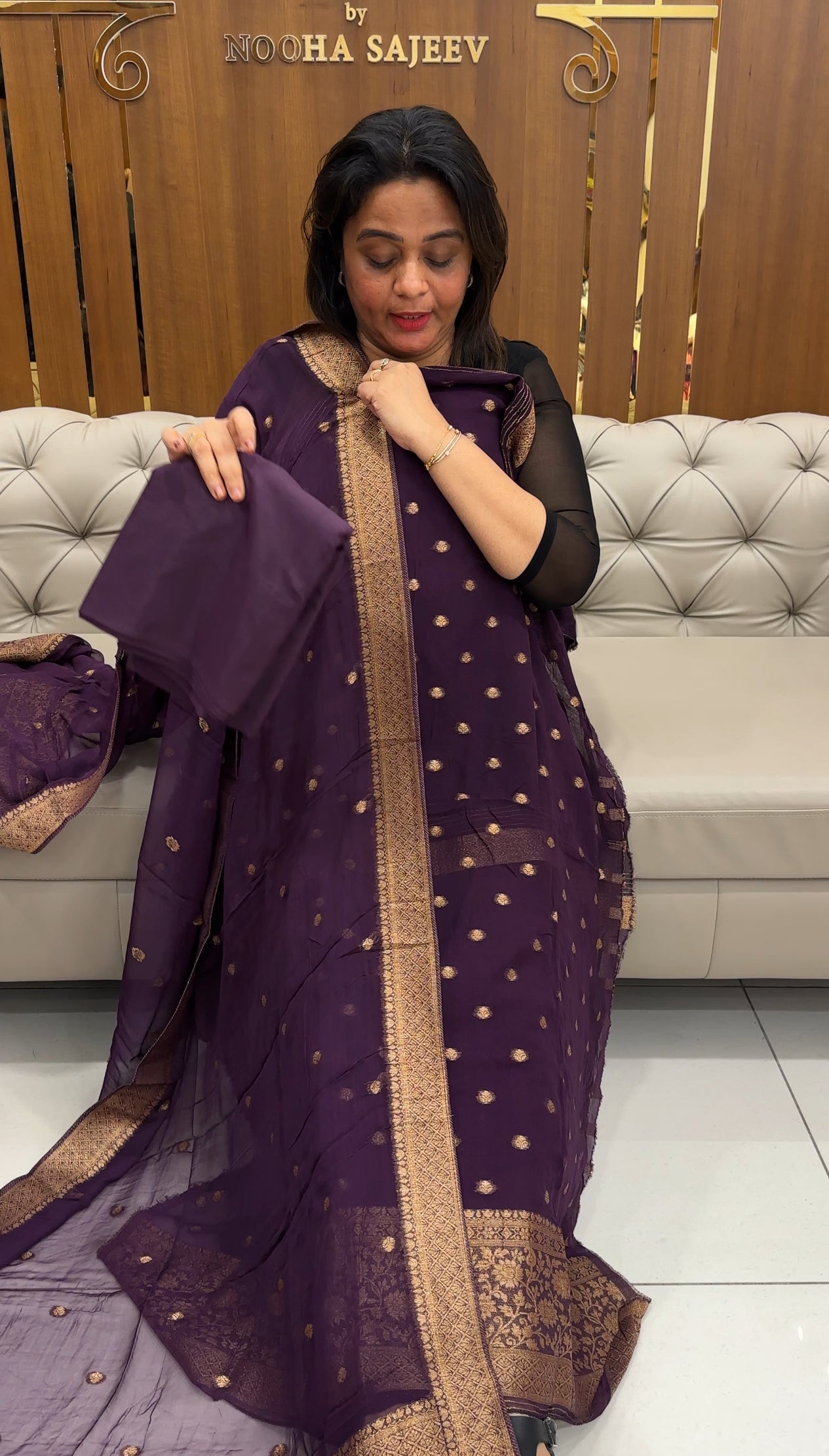 VISCOSE GEORGETTE UNSTITCHED SALWAR SUITS - IHA 26277
