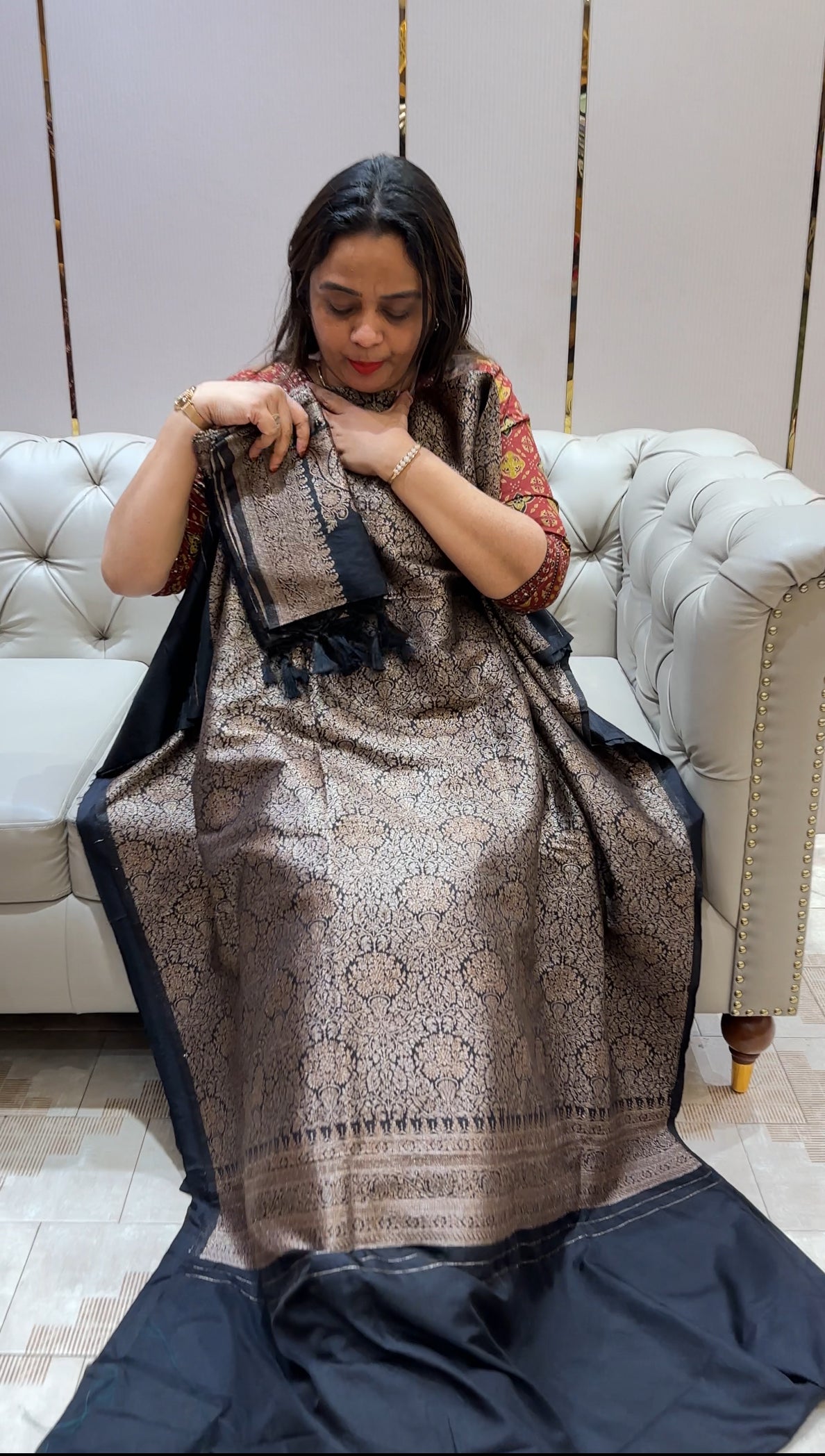 SEMI KATAN UNSTITCHED SALWAR SUITS - IHA 22640
