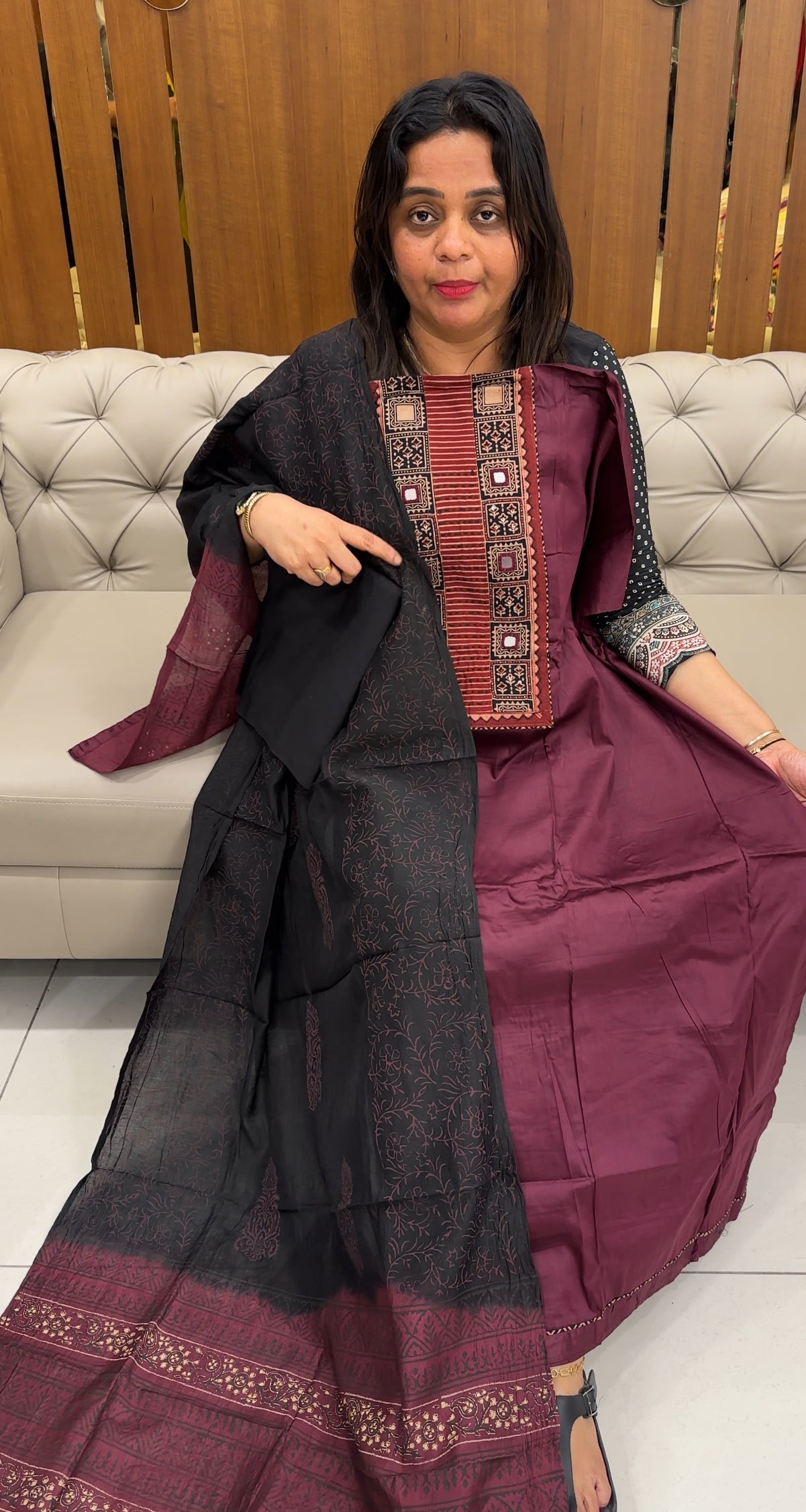COTTON UNSTITCHED SALWAR SUITS - IHA 25989