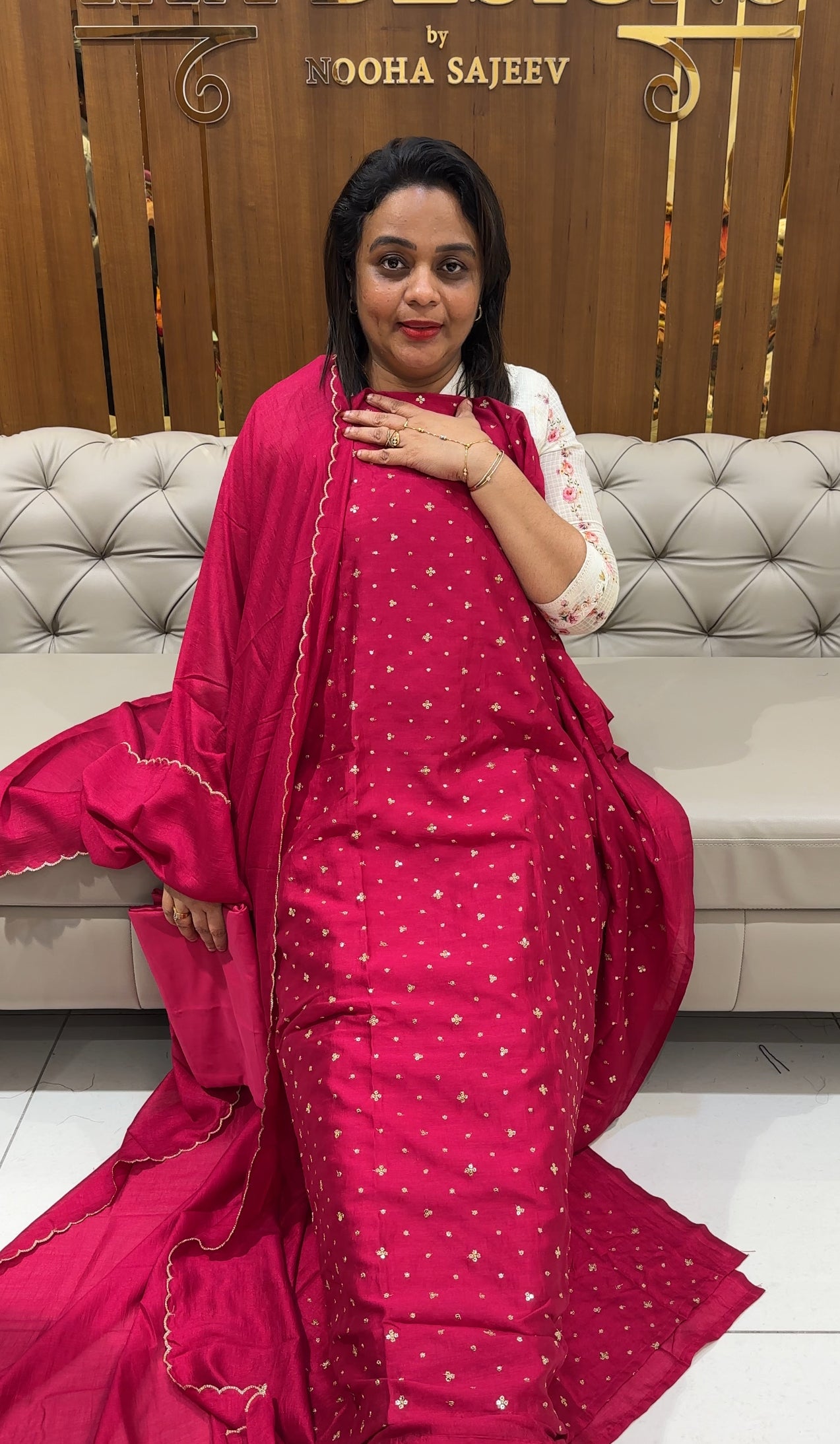 SEMI RAW SILK UNSTITCHED SALWAR SUITS - IHA 25076