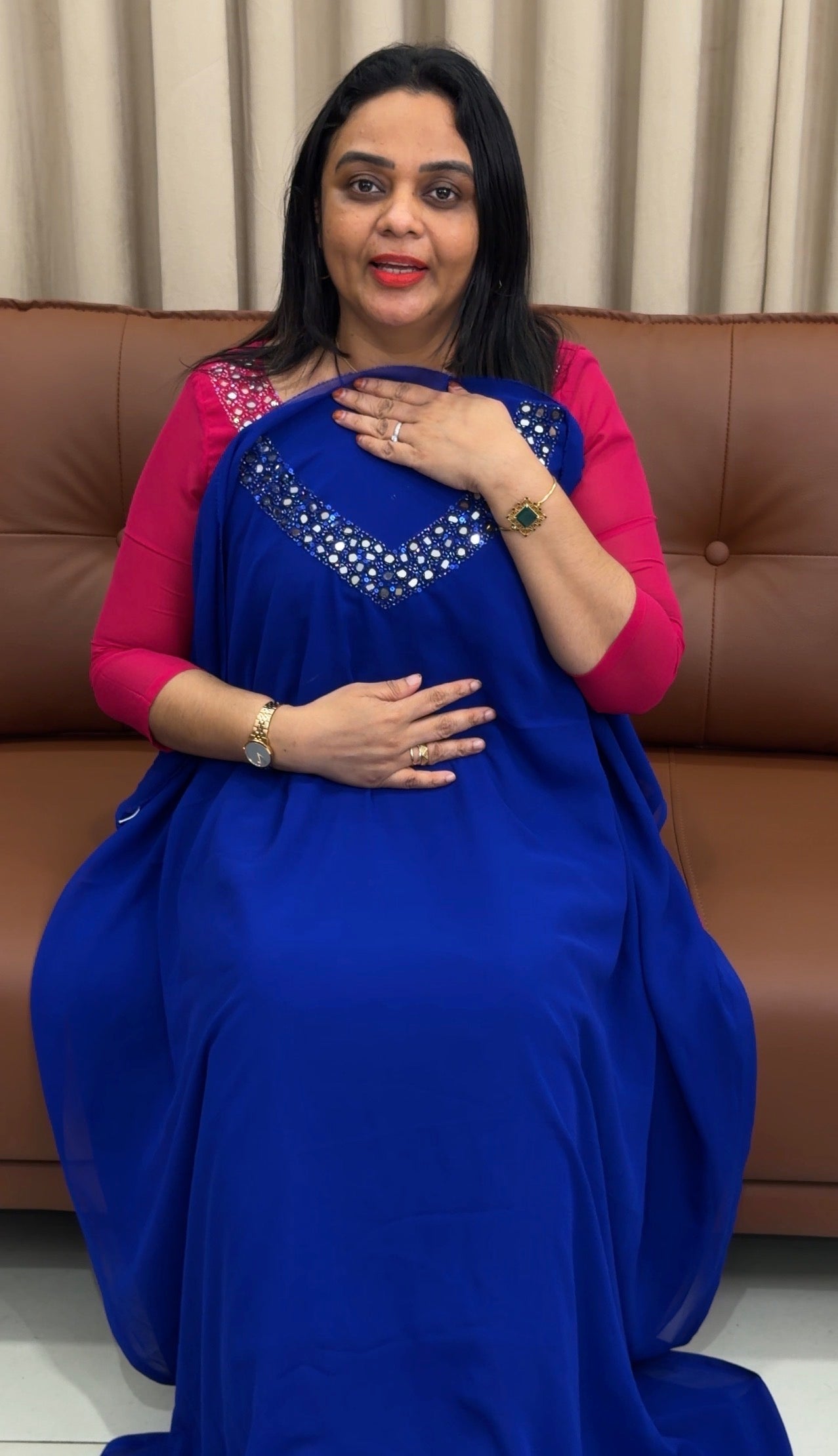 IHA'S IN-HOUSE GEORGETTE UNSTITCHED SALWAR SUITS - IHA 33526