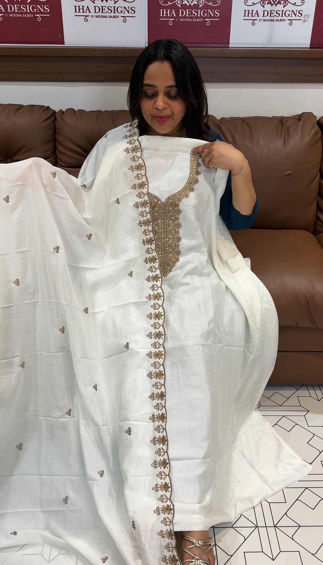 SEMI RAW SILK UNSTITCHED SALWAR SUITS - IHA 27364