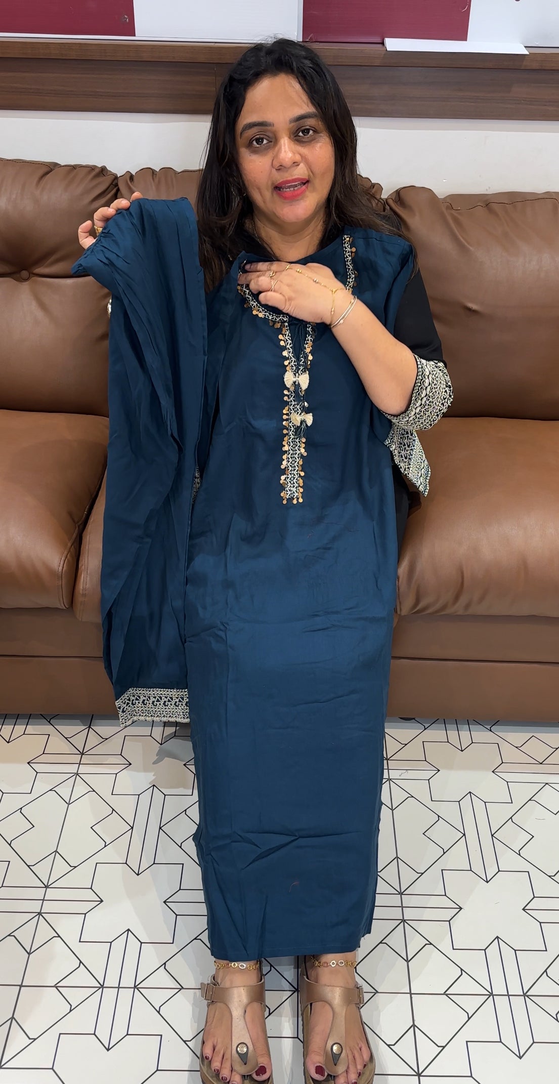 COTTON RAYON TOP AND BOTTOM - IHA 26801