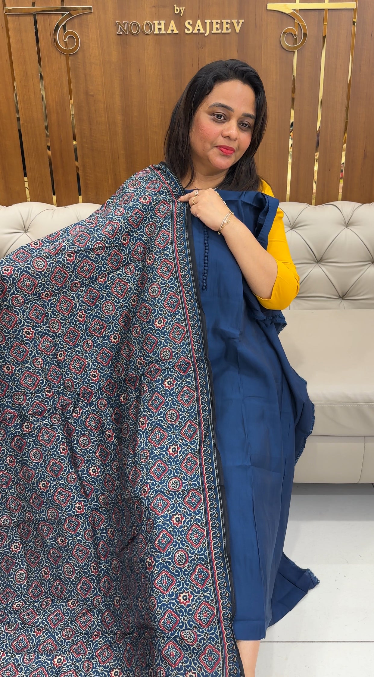 SEMI MODAL UNSTITCHED SALWAR SUITS - IHA 25761