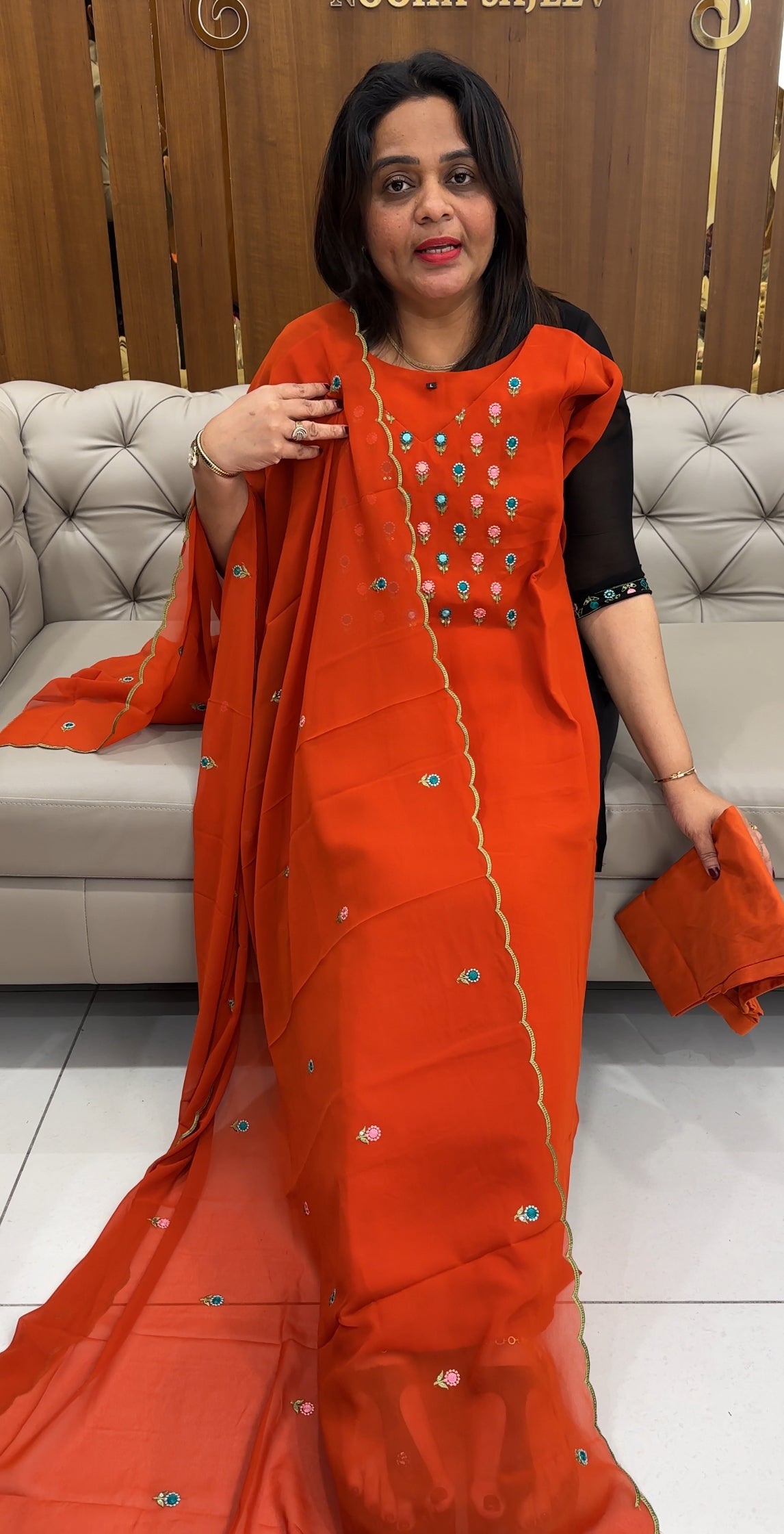 READY TO WEAR TOP,BOTTOM AND DUPATTA - IHA 25668