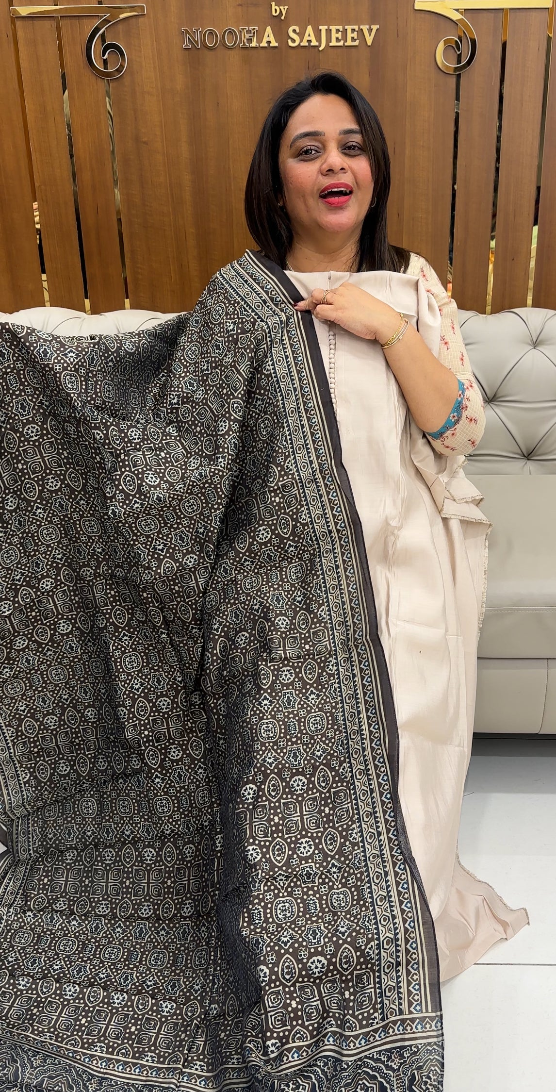 MODAL CHANDERI UNSTITCHED SALWAR SUITS - IHA 25785