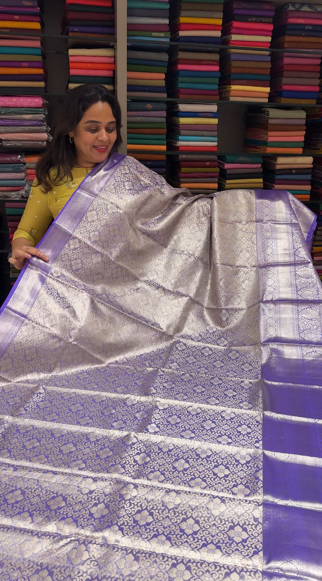 DESIGNER TISSUE KANCHIPURAM SILK SAREES - IHA 26325