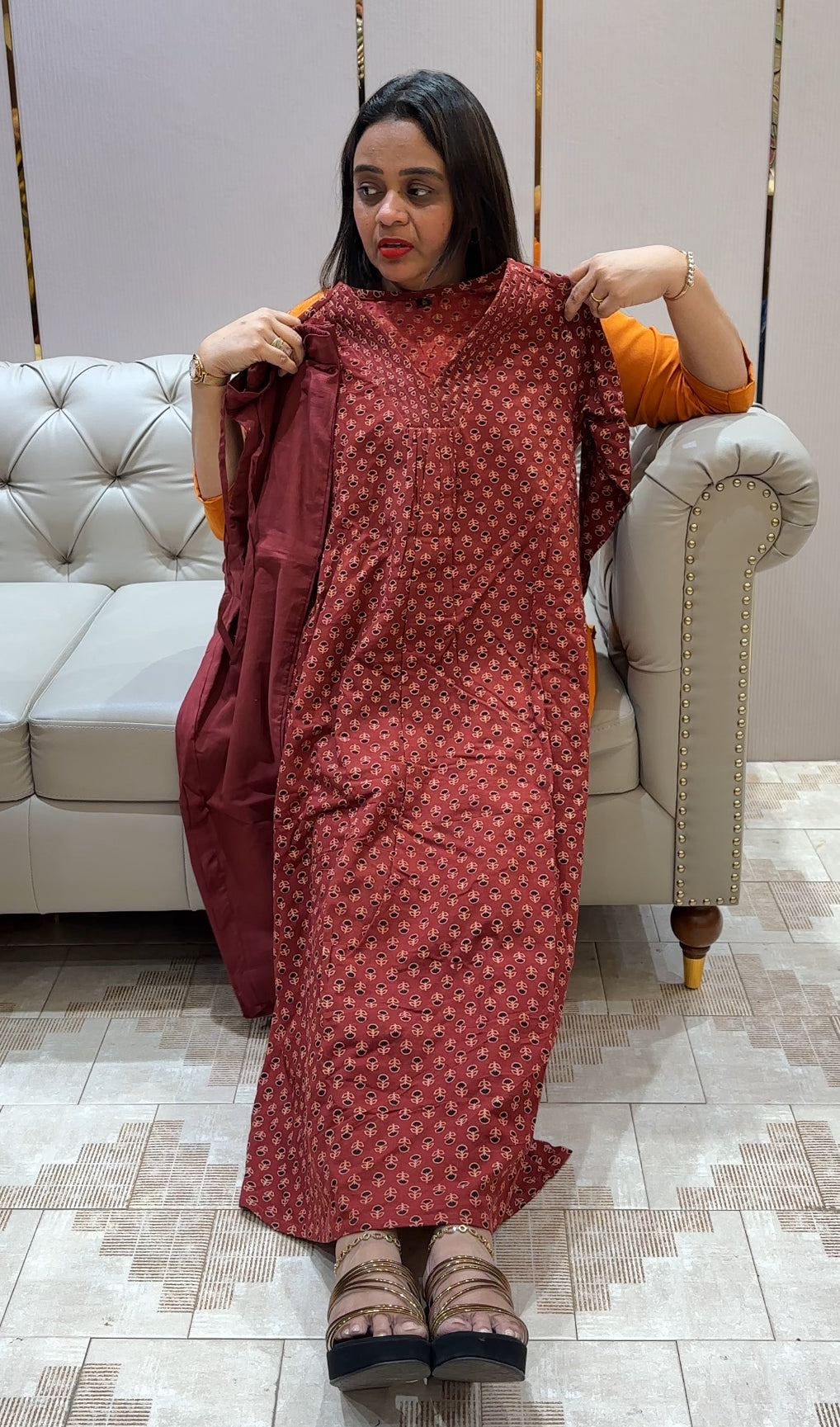 PRINTED COTTON TOP AND BOTTOM - IHA 24401