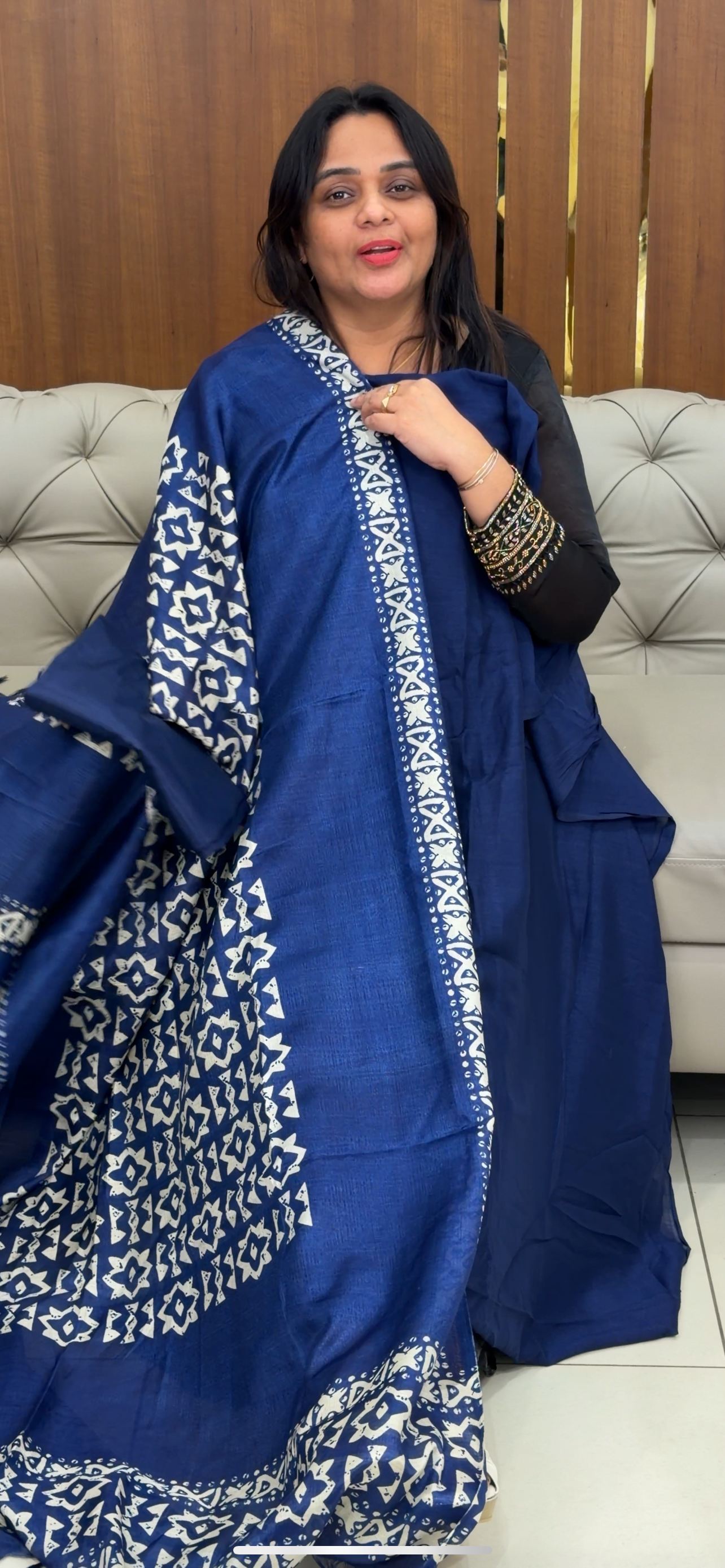 SAMI RAW SILK UNSTITCHED SALWAR SUITS - IHA 29089