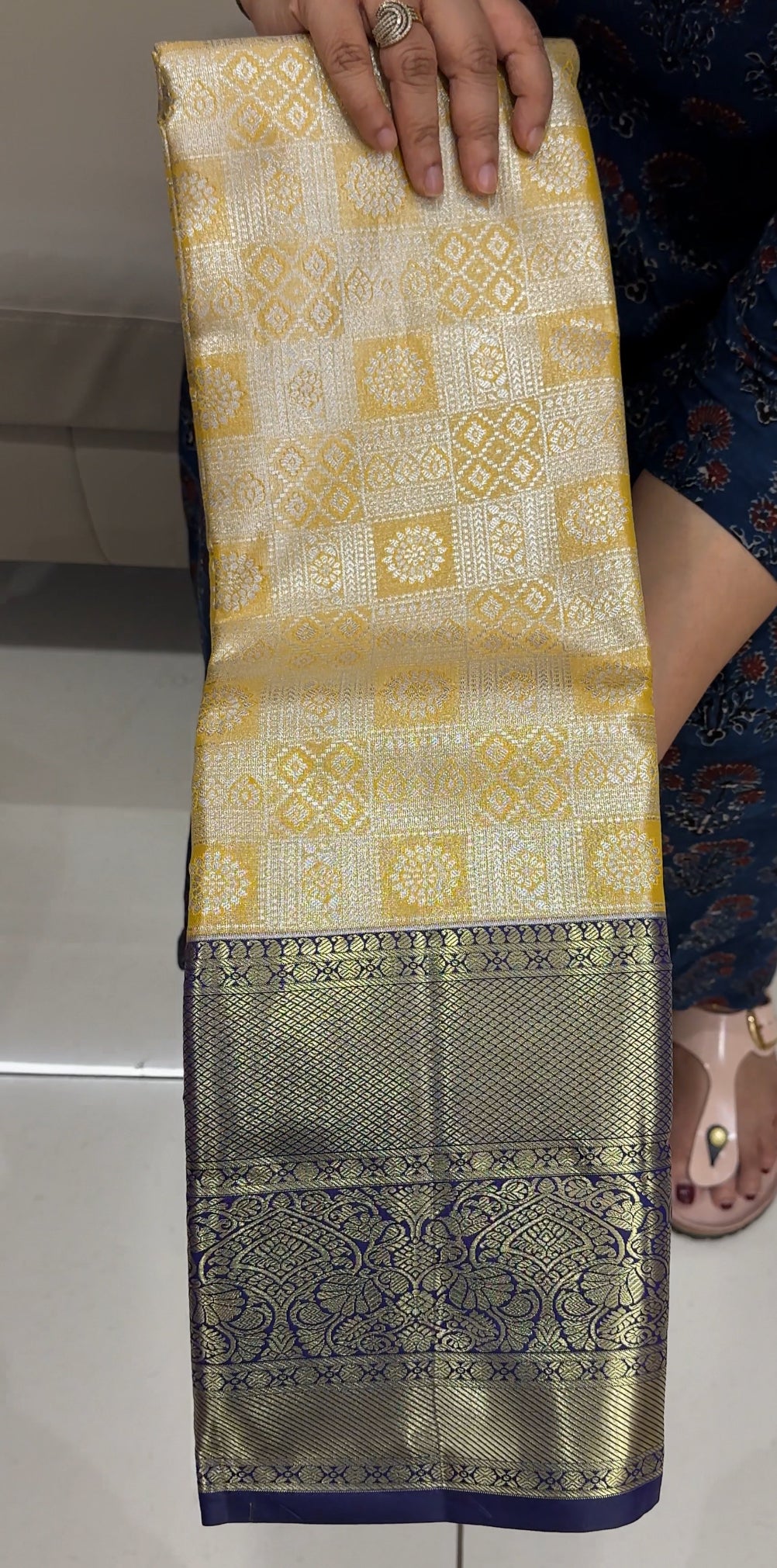 BROCADE KANCHIPURAM SILK SAREES - IHA 26854