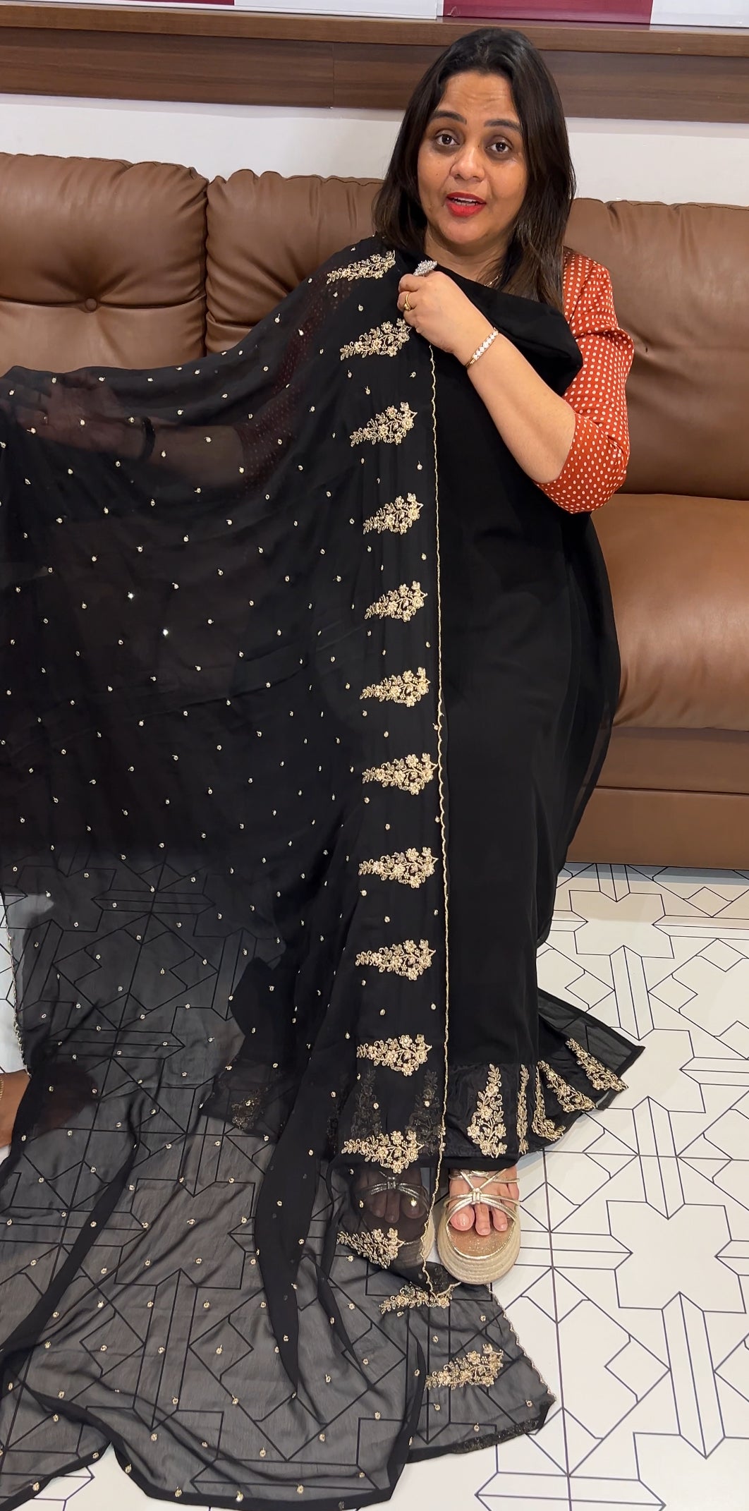 PARTY WEAR UNSTITCHED SALWAR SUITS - IHA 24519