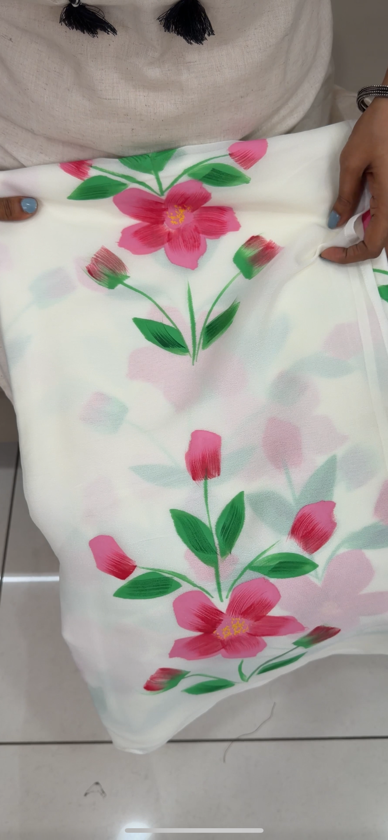 HAND PAINTED SAREES - IHA 29453