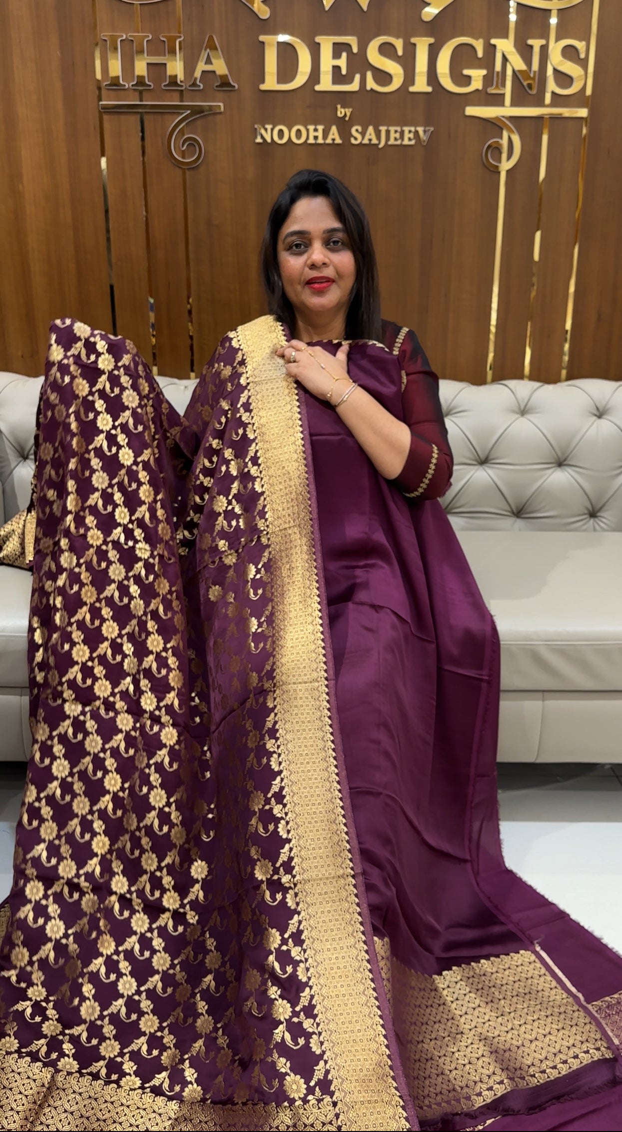 BANARASI UNSTITCHED SALWAR SUITS- IHA 24614