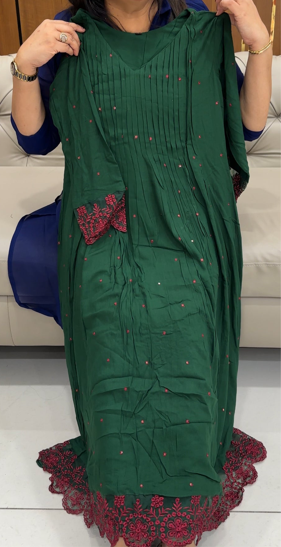 WRINKLE RYON ALINE TOPS - IHA 25860