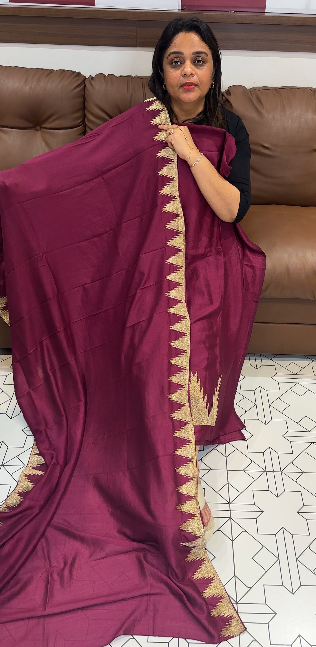 SEMI RAW SILK UNSTITCHED SALWAR SUITS - IHA 24749