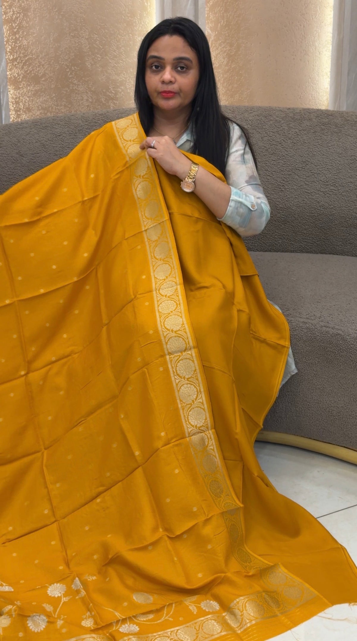 SILK DOLA UNSTITCHED SALWAR SUITS - IHA 35529