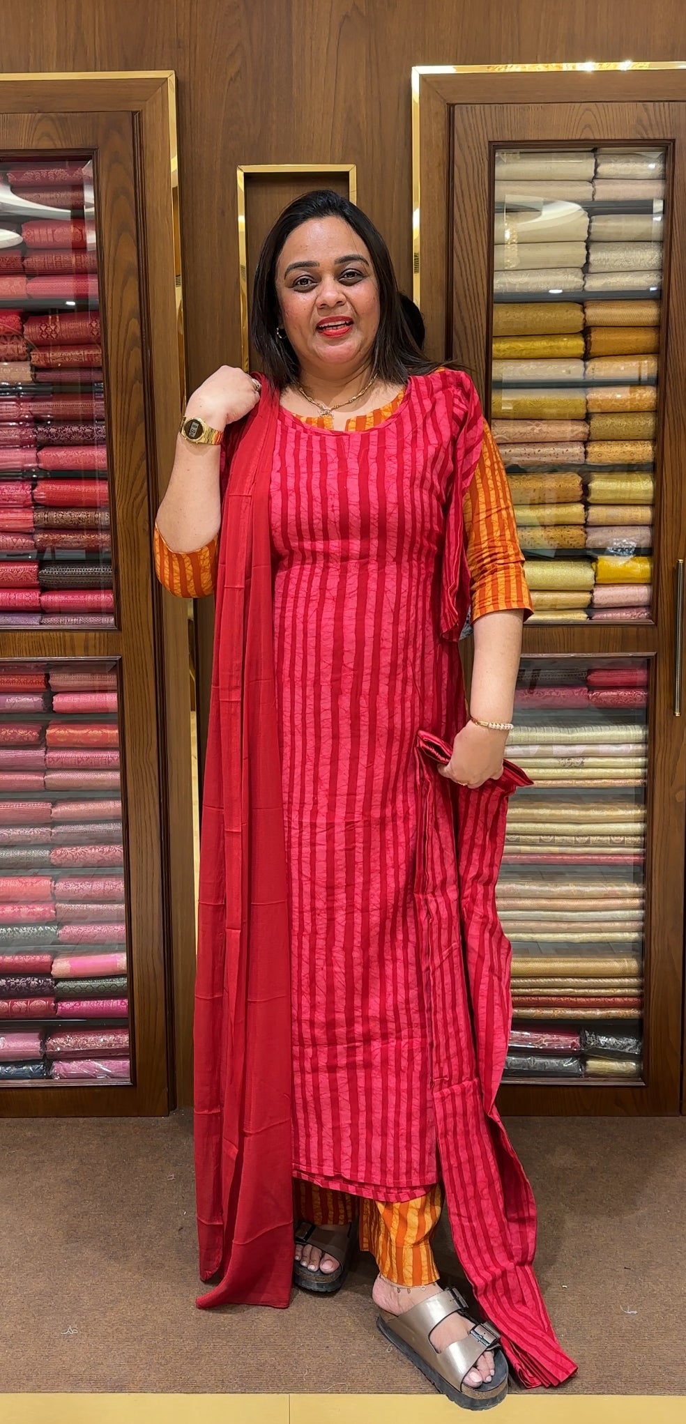 FORWARD COTTON TOP,BOTTOM AND DUPATTA - IHA 21723