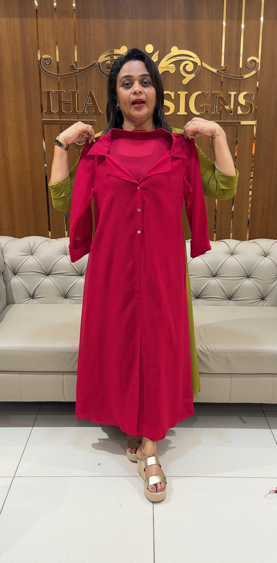 IHA'S IN-HOUSE INDO WESTERN TOPS - IHA 25038