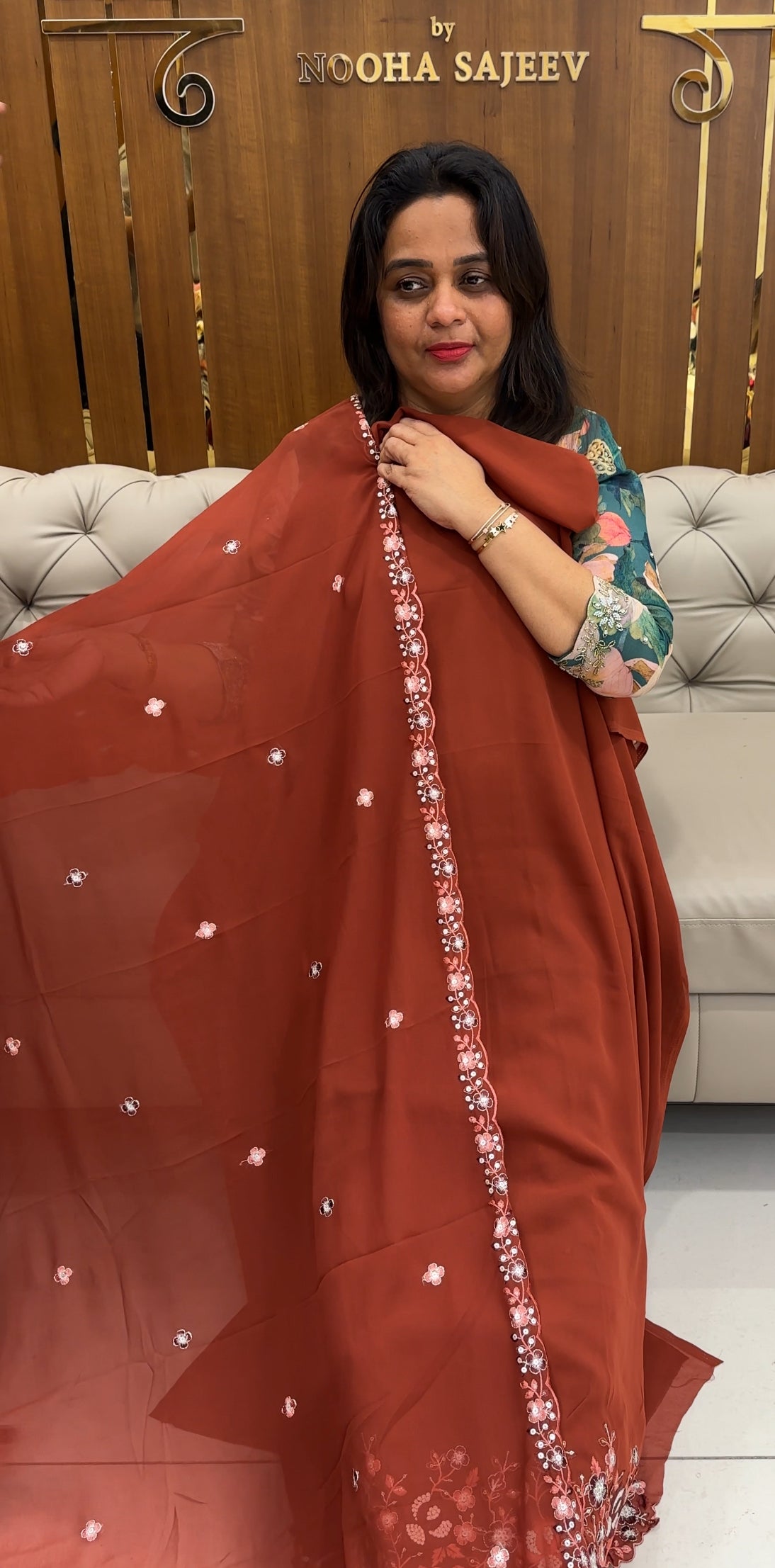FAUX GEORGETTE UNSTITCHED SALWAR SUITS - IHA 25719