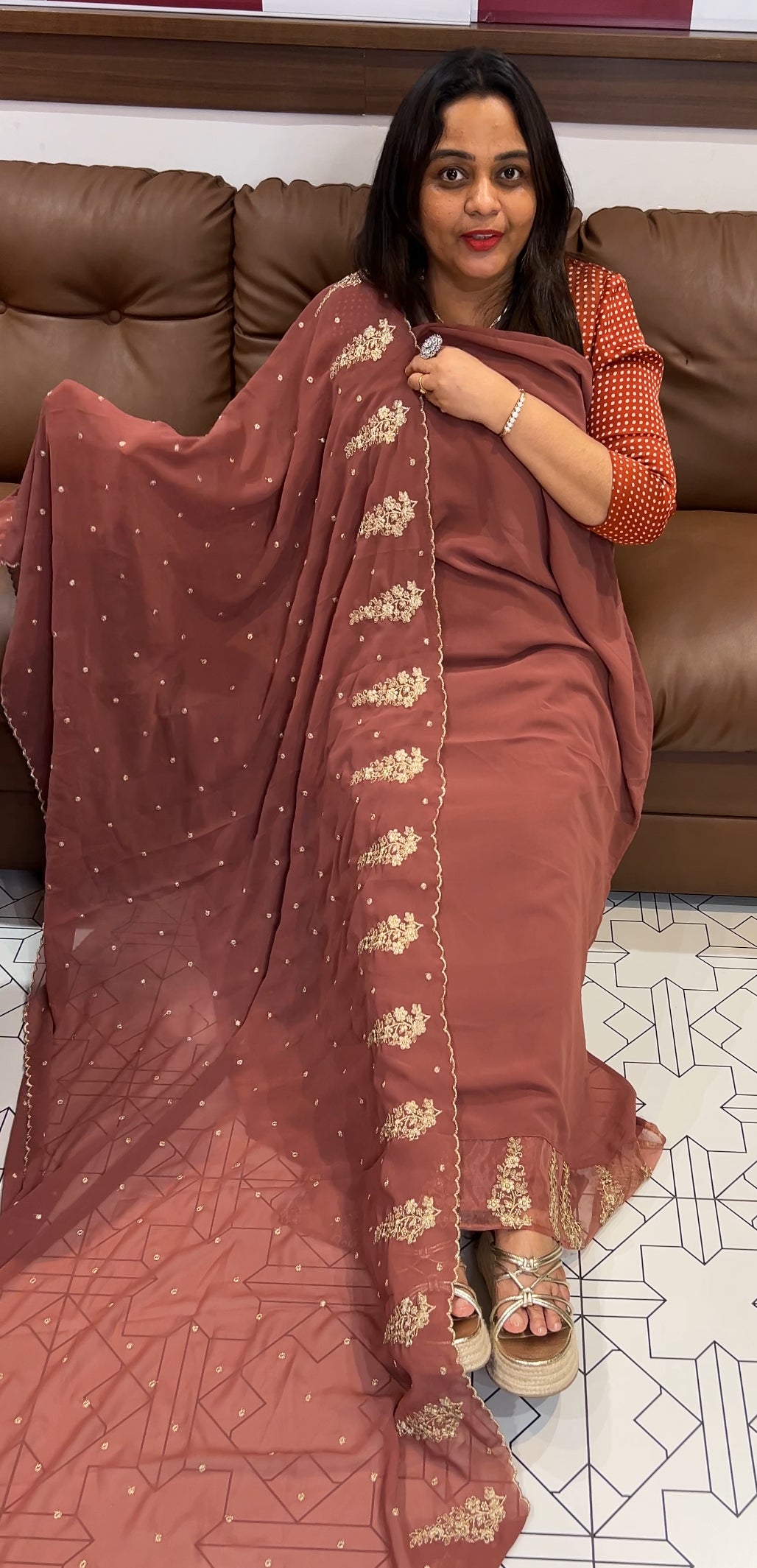 PARTY WEAR UNSTITCHED SALWAR SUITS - IHA 24519