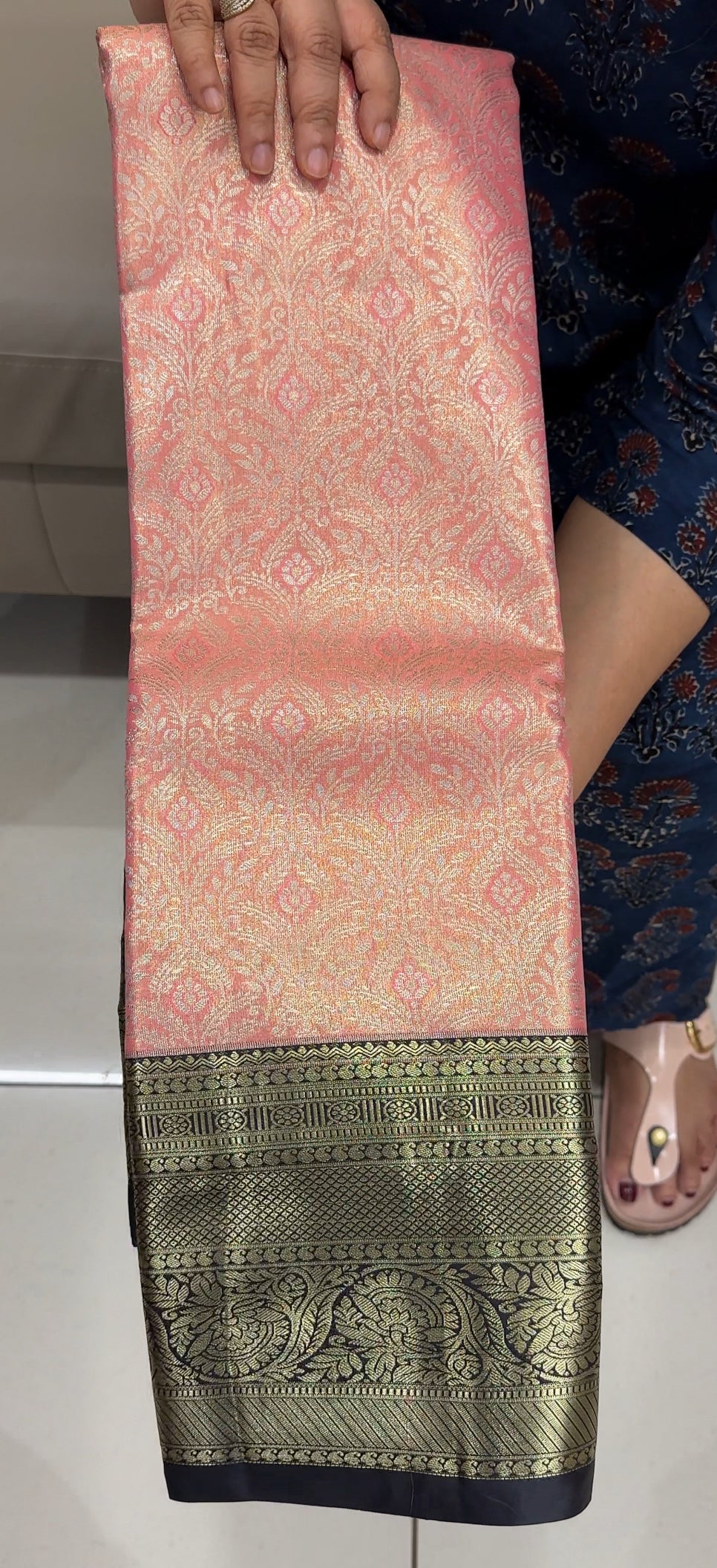 BROCADE KANCHIPURAM SILK SAREES - IHA 26854