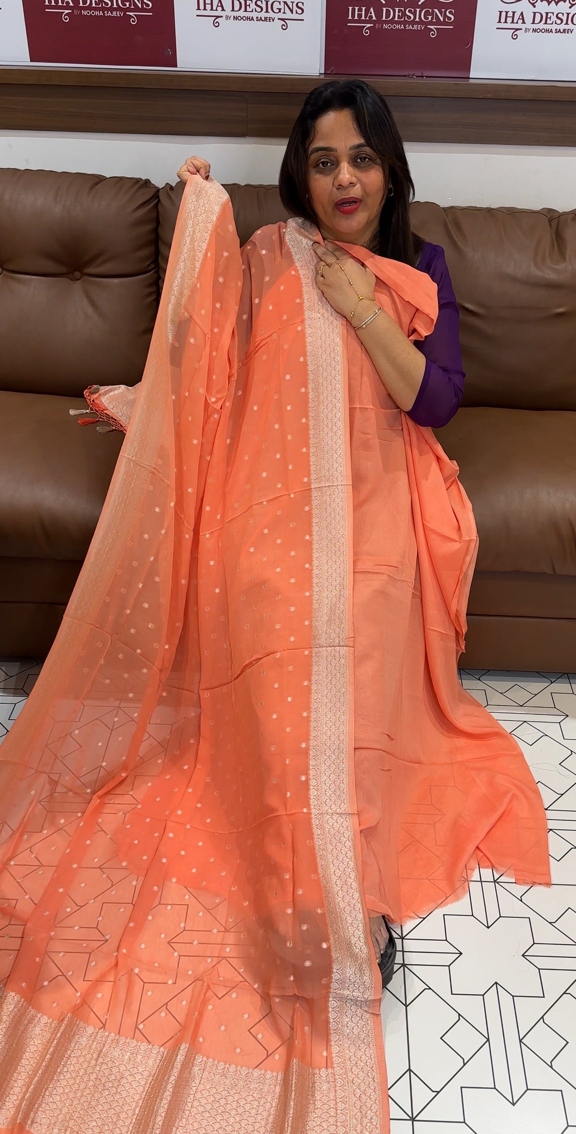 BANARASI UNSTITCHED SALWAR SUITS - IHA 24666