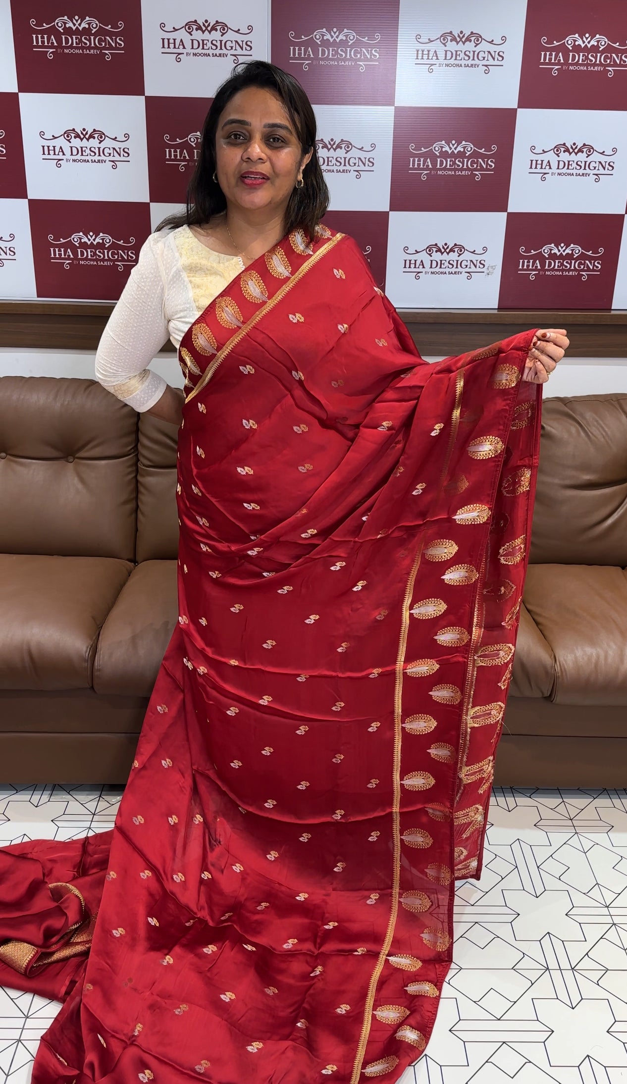 RAW MANGO SILK SAREES - IHA 24989
