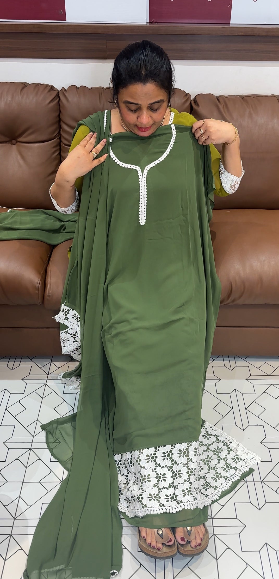 FORWARD GEORGETTE UNSTITCHED SALWAR SUITS - IHA 26298