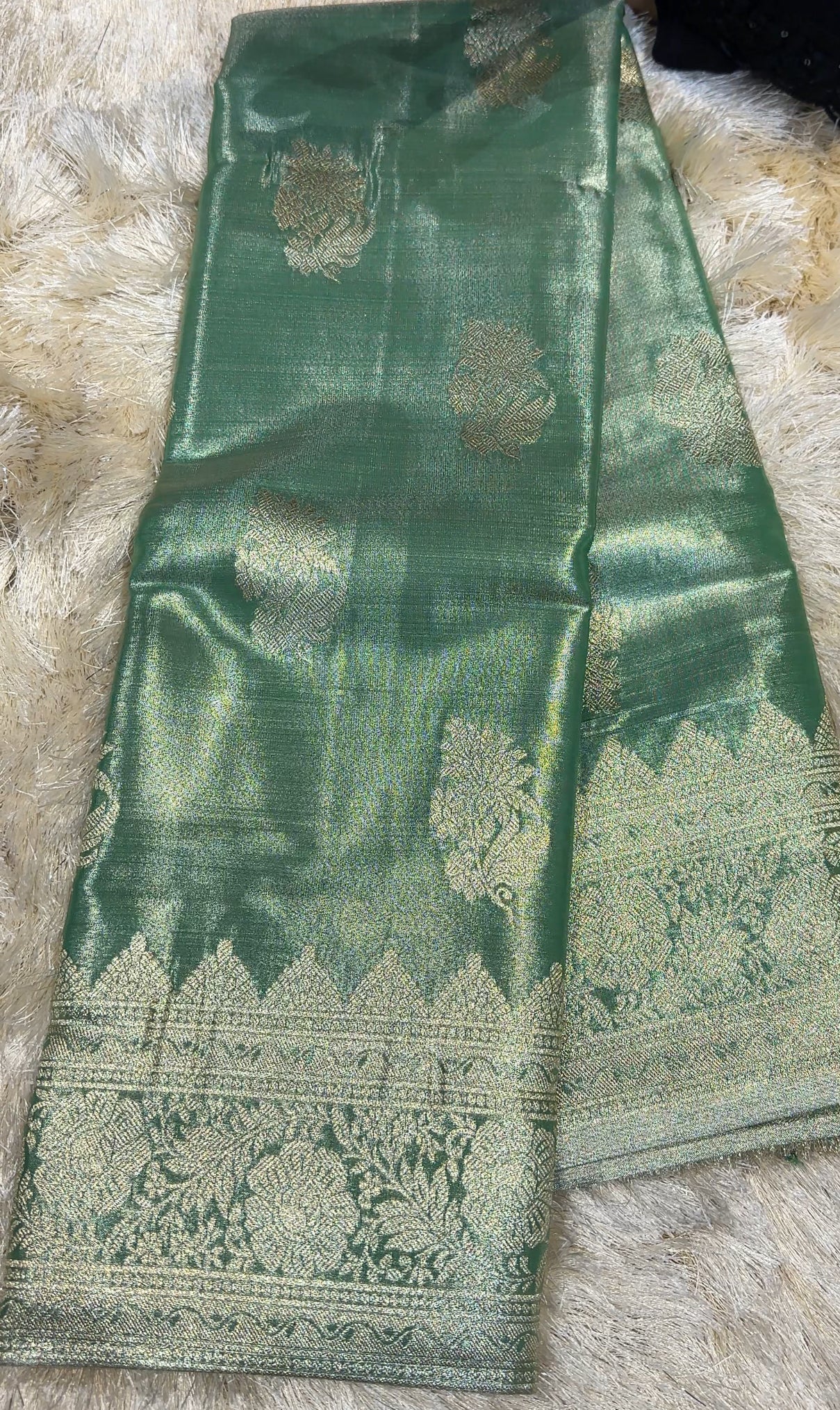SEMI TISSUE SAREES - IHA 27828