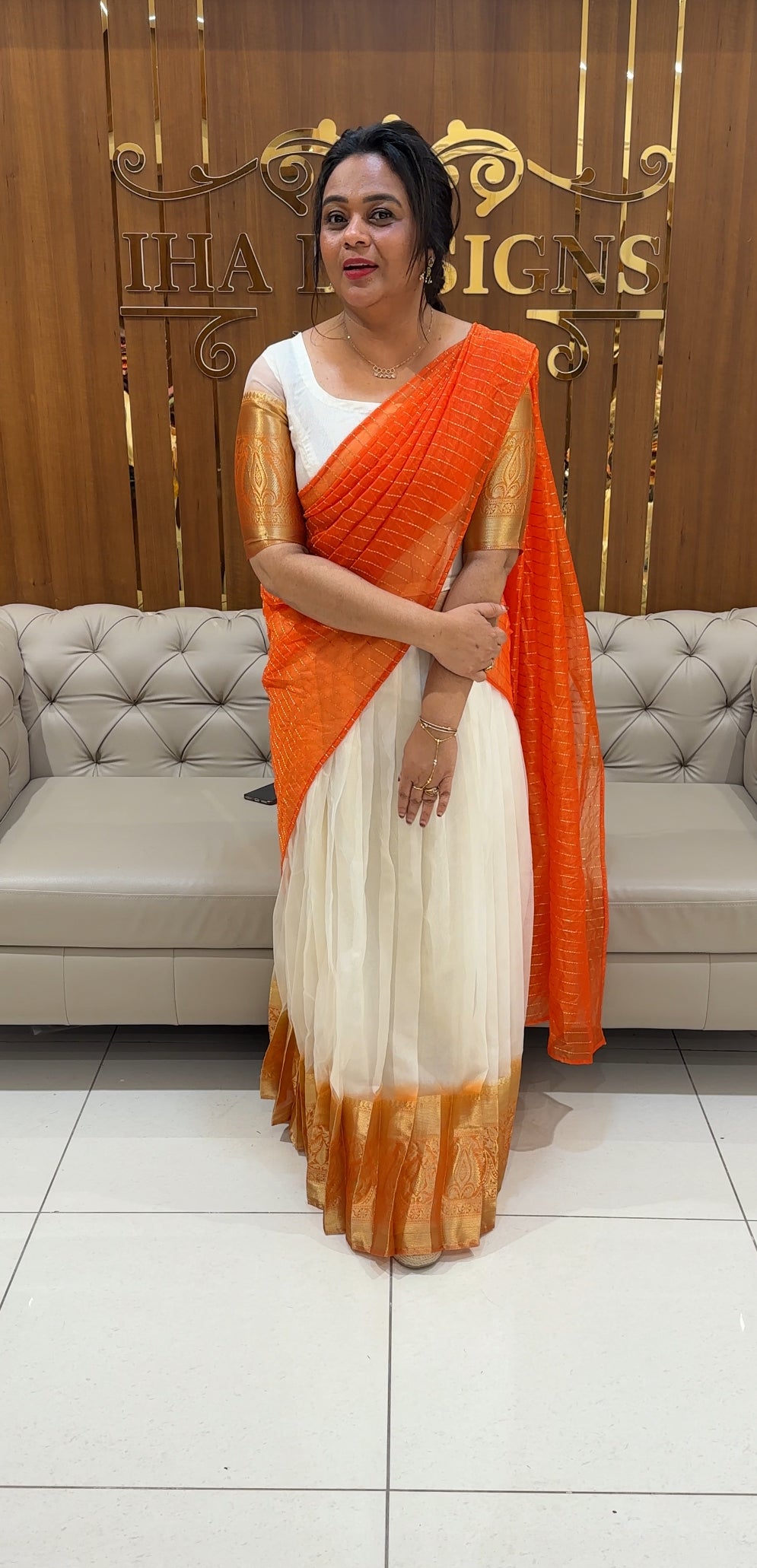 IHA'S IN-HOUSE SEMI STITCHED DHAVANI SETS - IHA 24972