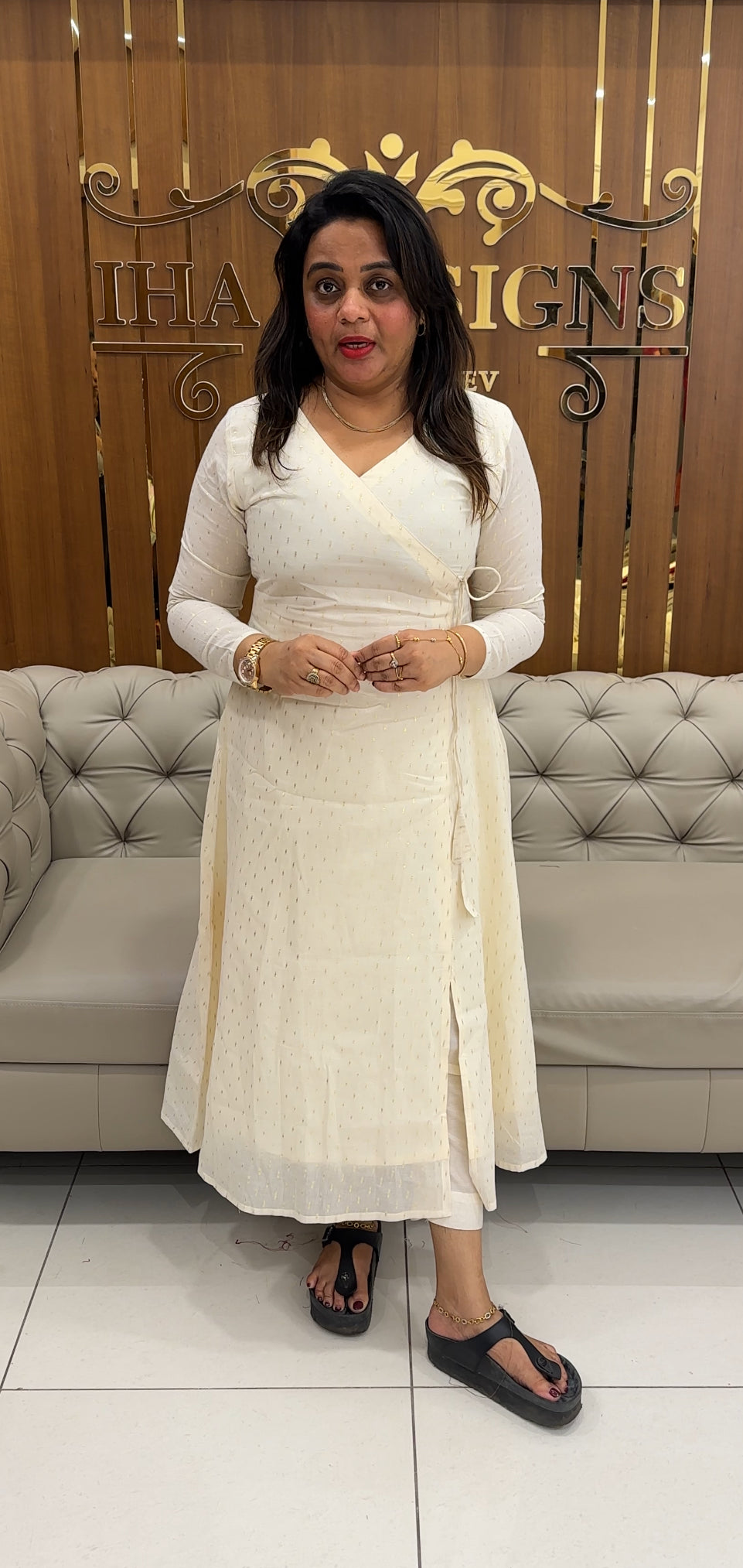IHA'S IN-HOUSE MULMUL COTTON ALINE TOS - IHS 25913