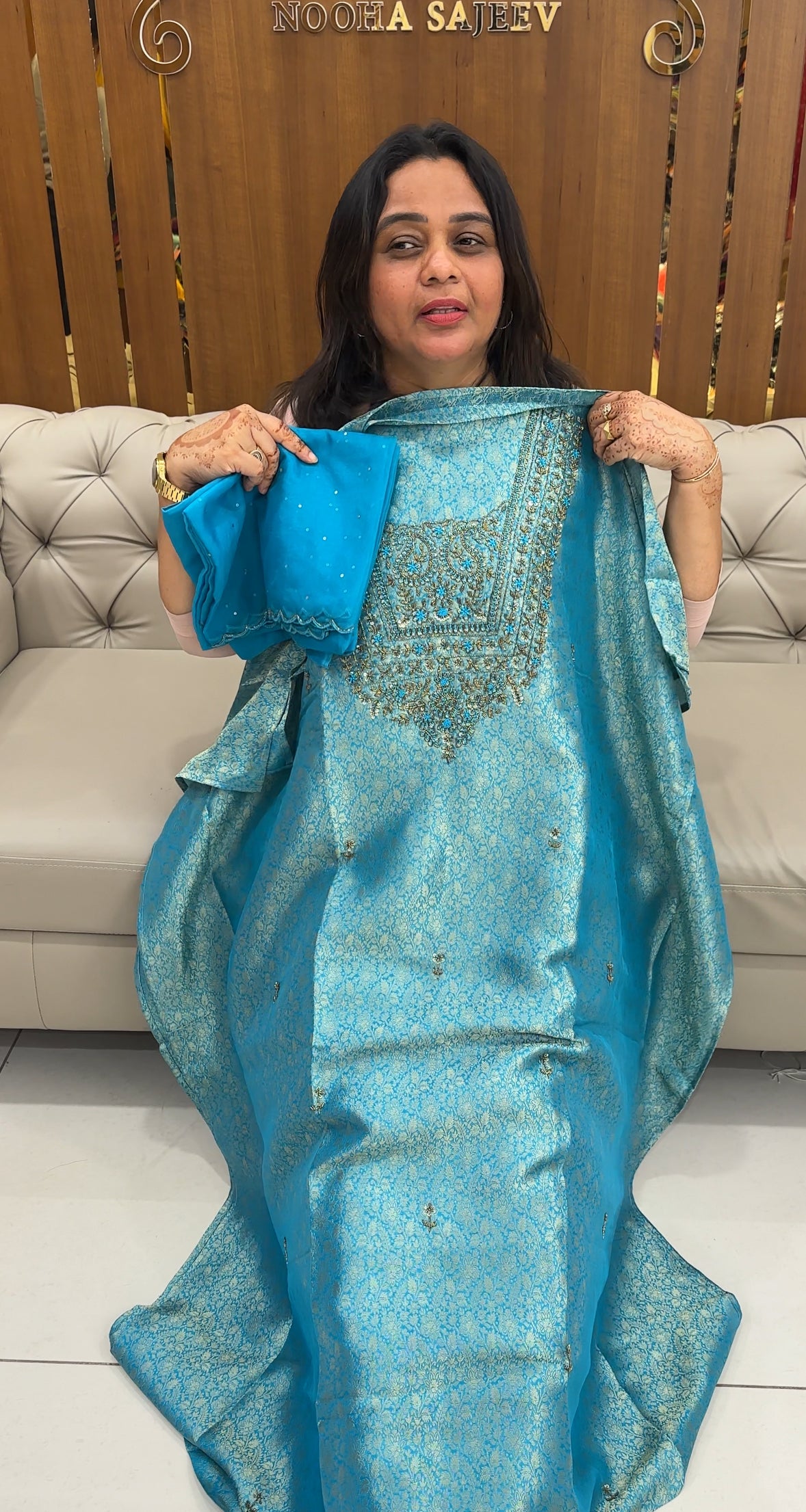 BANARASI UNSTITCHED SALWAR SUITS - IHA 27451
