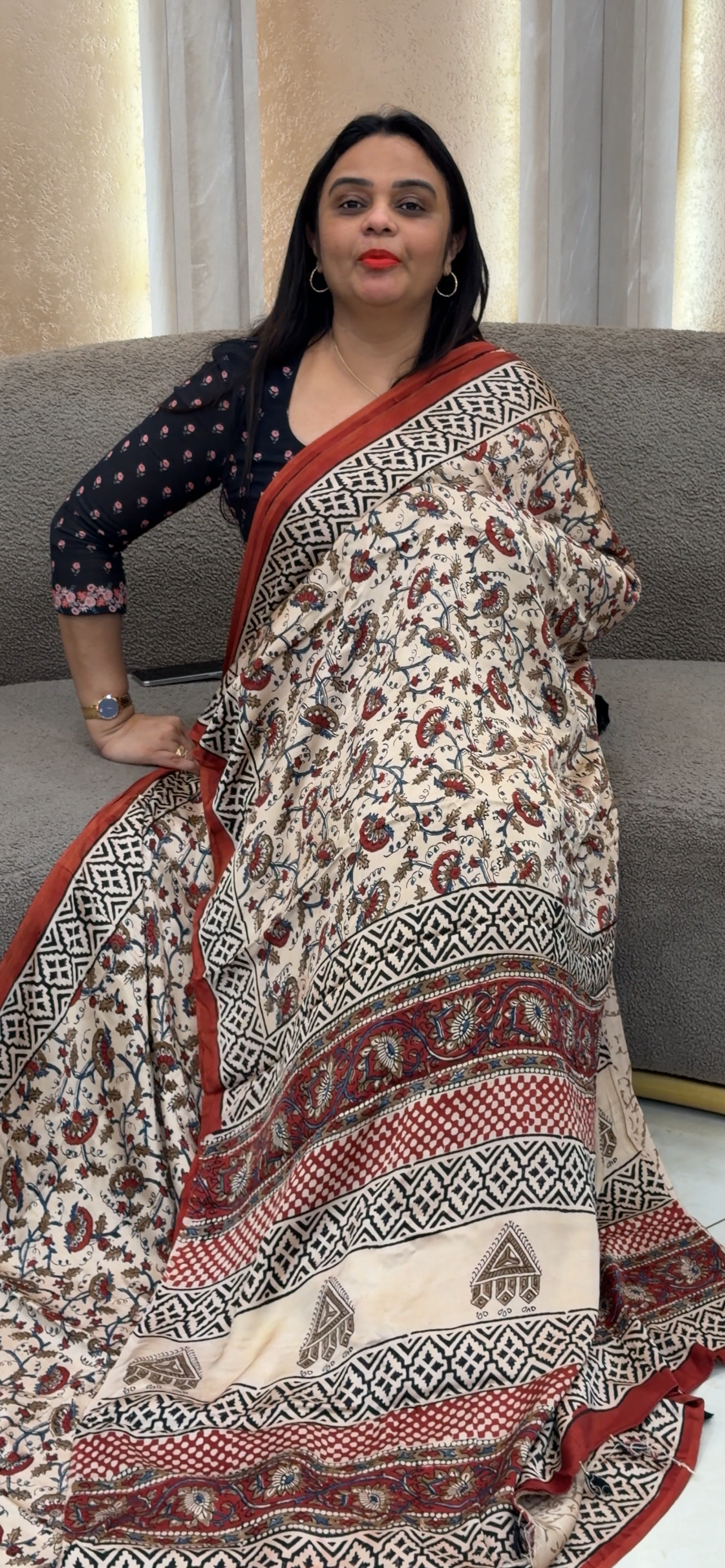 MODAL SILK SAREES - IHA 33390