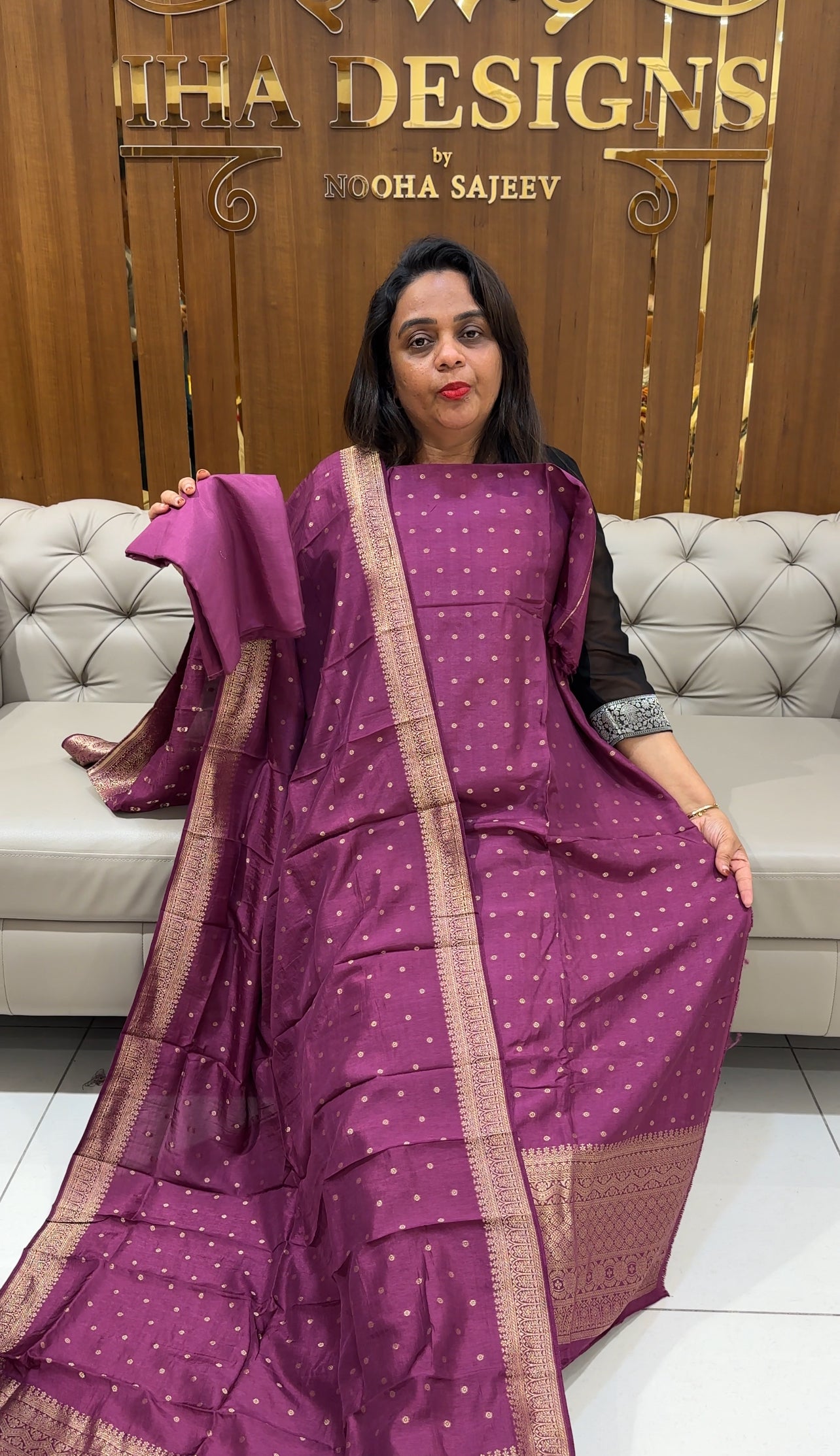 BANARASI UNSTITCHED SALWAR SUITS - IHA 24945